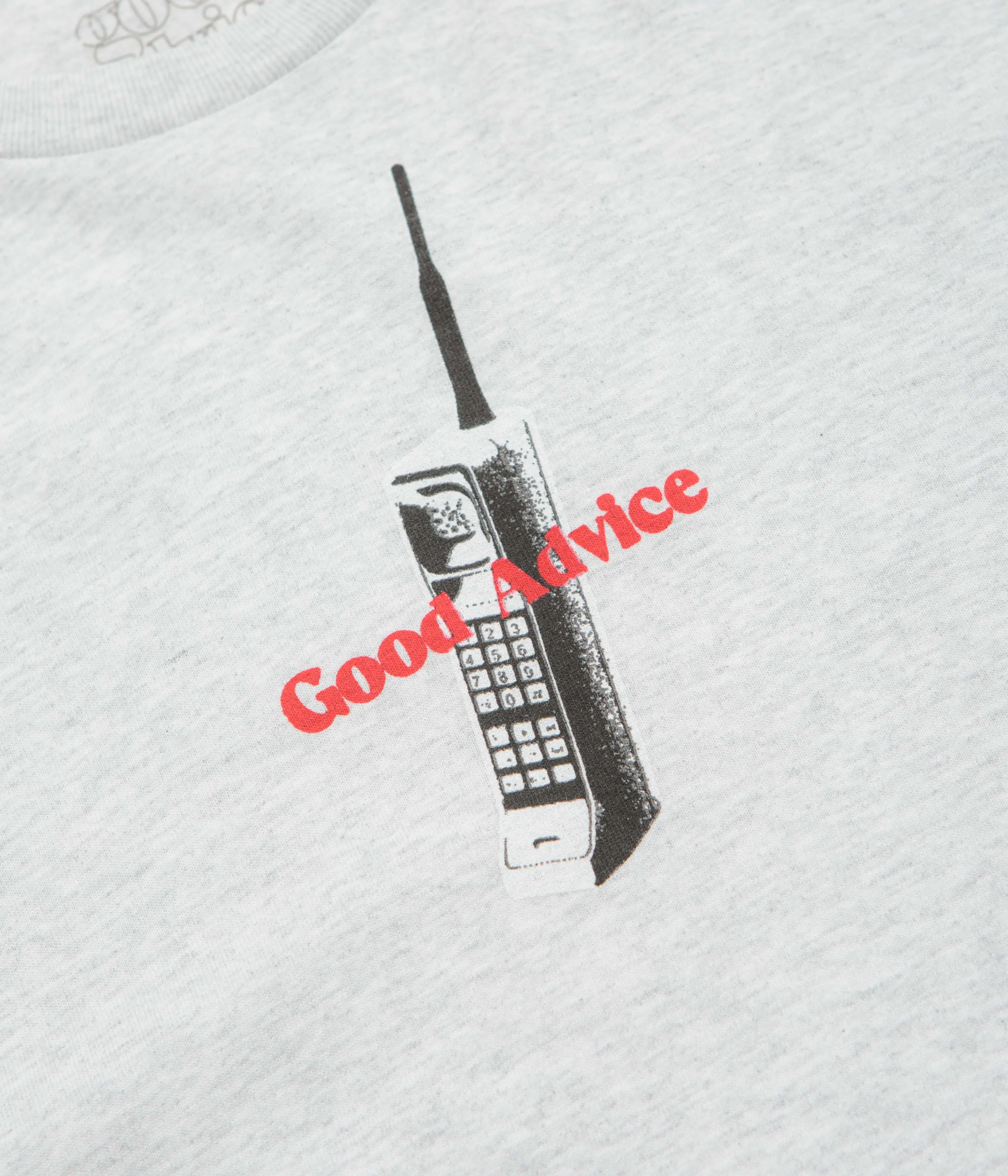 Good Advice Chat Line T-Shirt - Ash Busy street