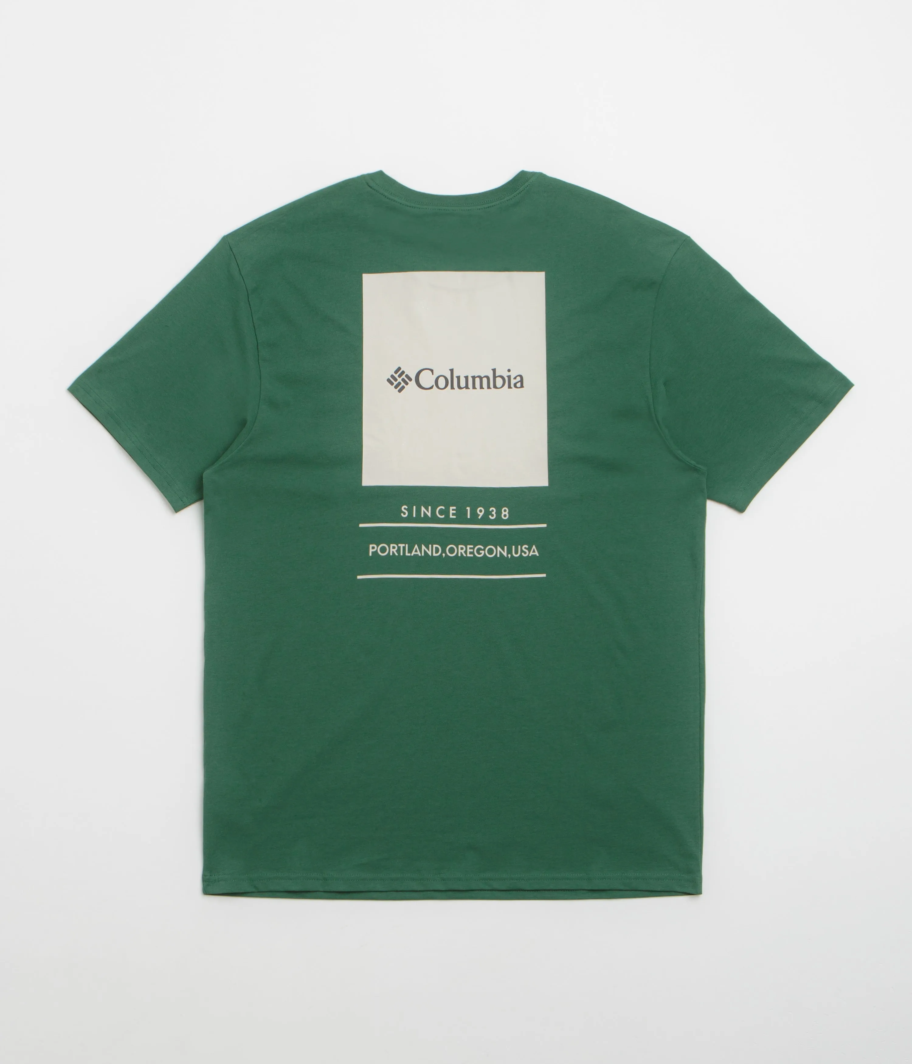 Wide waistband Columbia Barton Springs Graphic T-Shirt - Rain Forest / Dark Stone