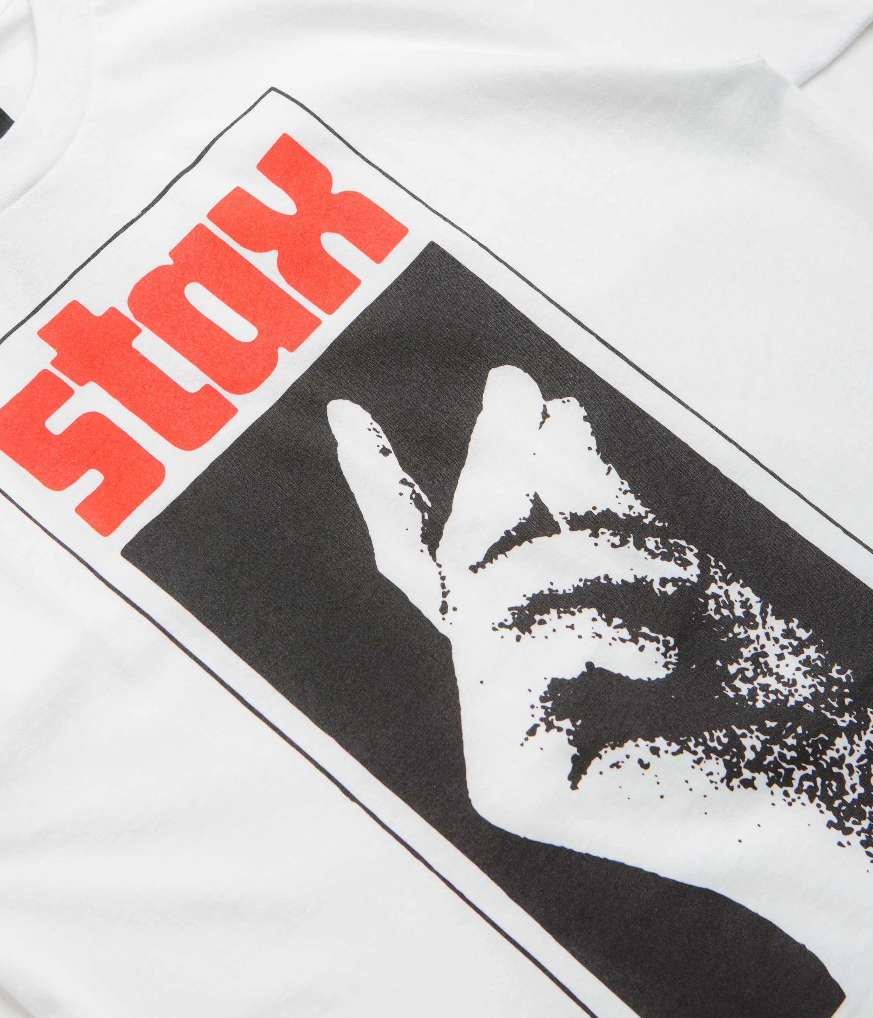 HUF Stax Snap T-Shirt - White Odor Control Treatment outdoor climate