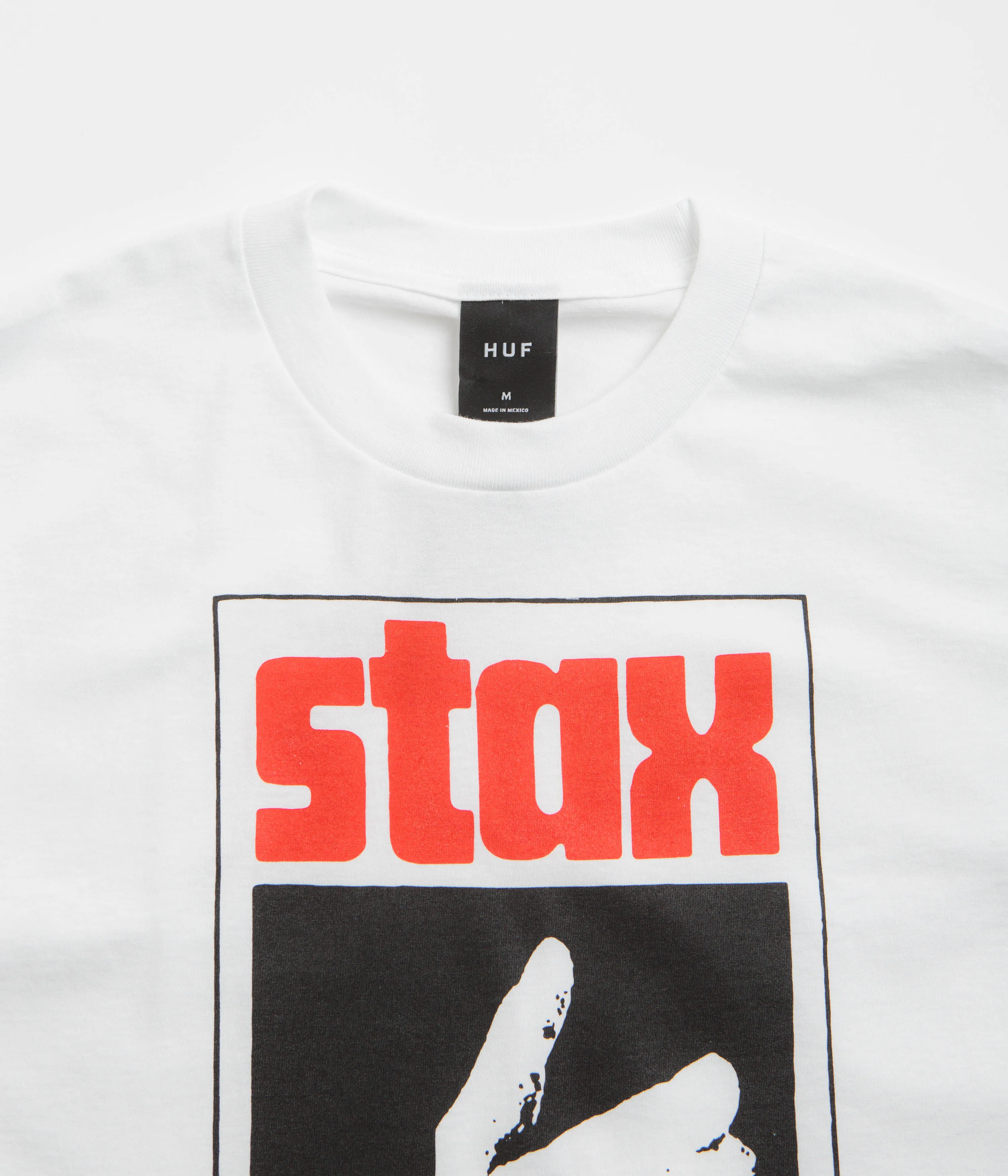 HUF Stax Snap T-Shirt - White Retro