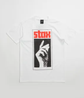 nailhead Pastel Colors HUF Stax Snap T-Shirt - White