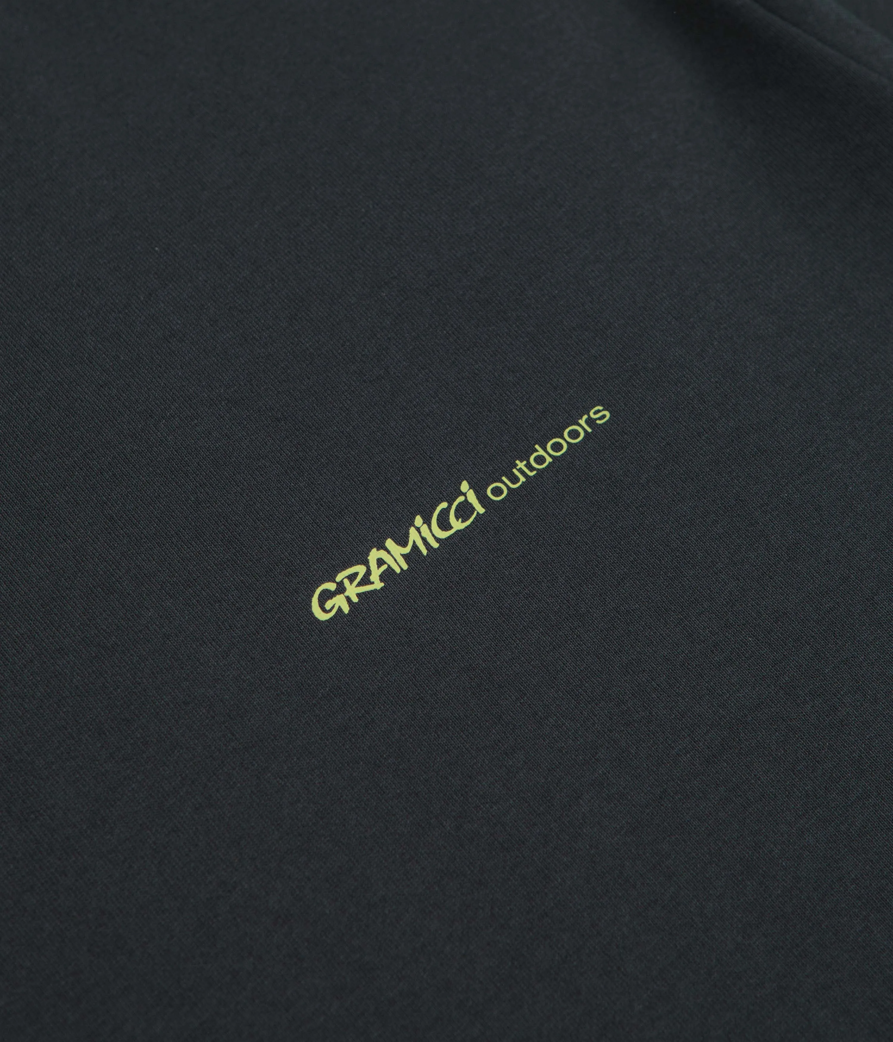 Gramicci Hurricane T-Shirt - Vintage Black lace hem care instructions