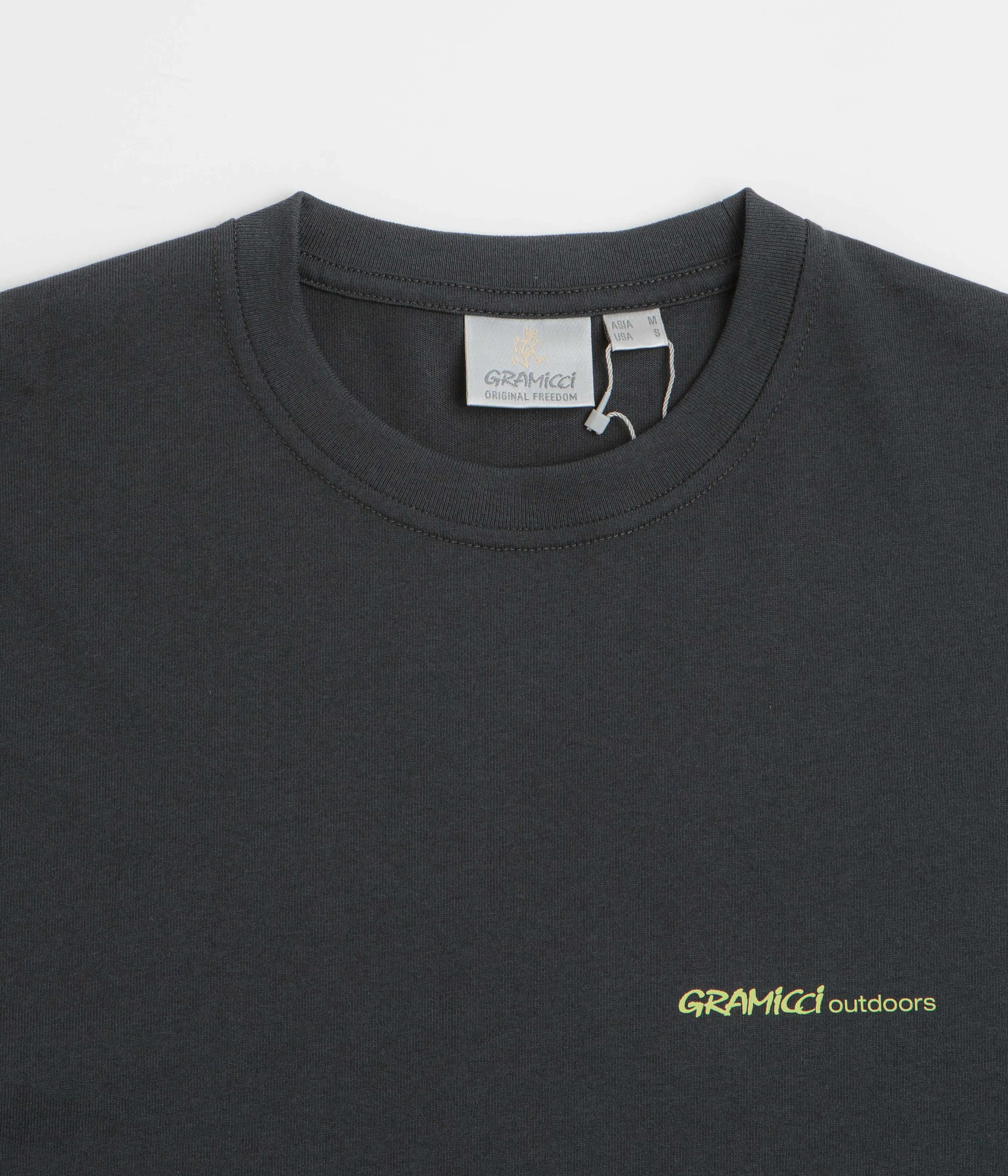 Gramicci Hurricane T-Shirt - Vintage Black Coffee Shop Generic