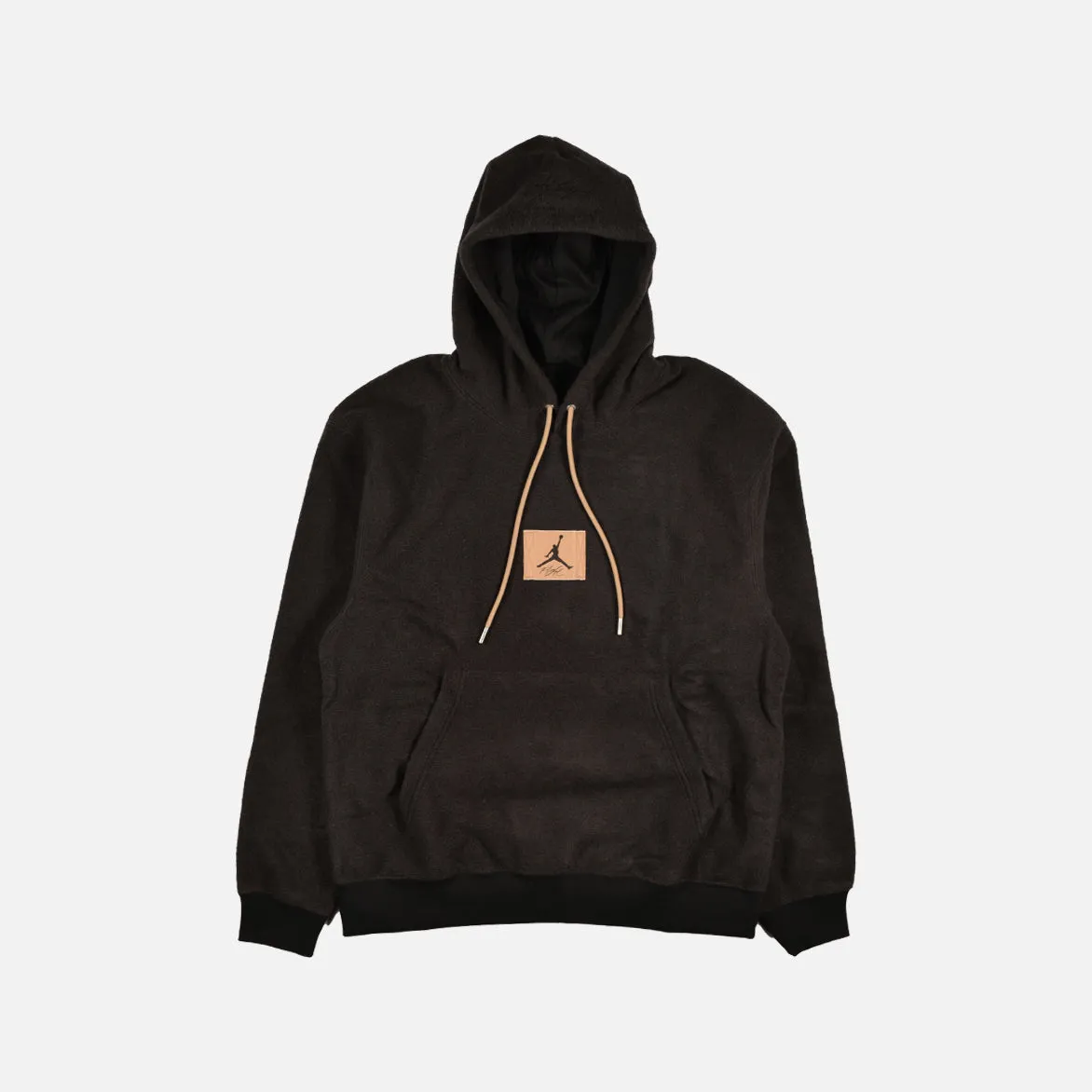 JORDAN FLIGHT HERITAGE HOODIE - BLACK Flexible Fabric Blend Urban Chic