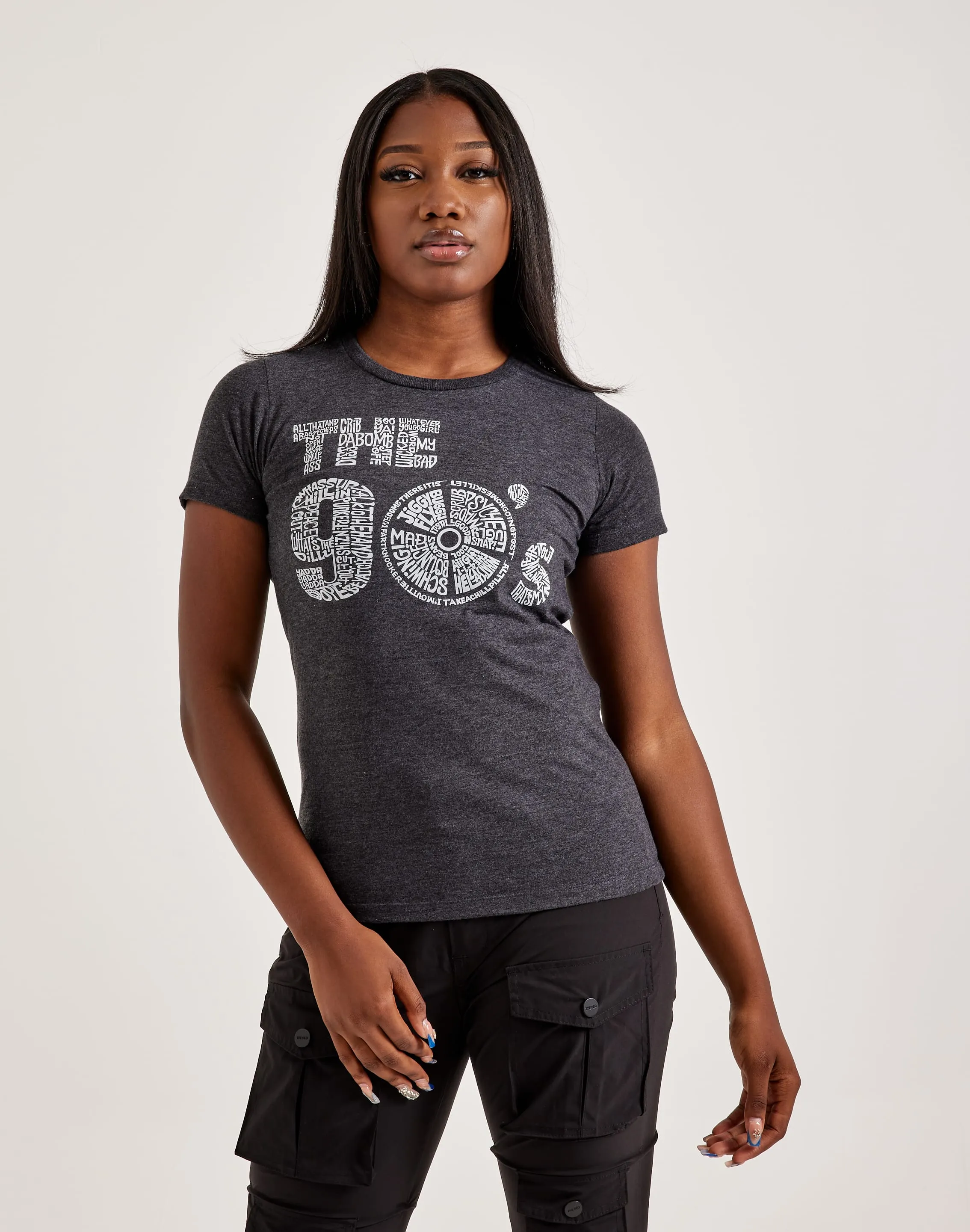 LA Pop Art Word Art The '90s Tee Breathable Material Street Light