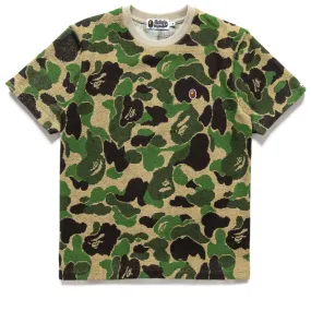 shorts silhouette A Bathing Ape ABC Camo Pile Jacquard One Point Tee - Green