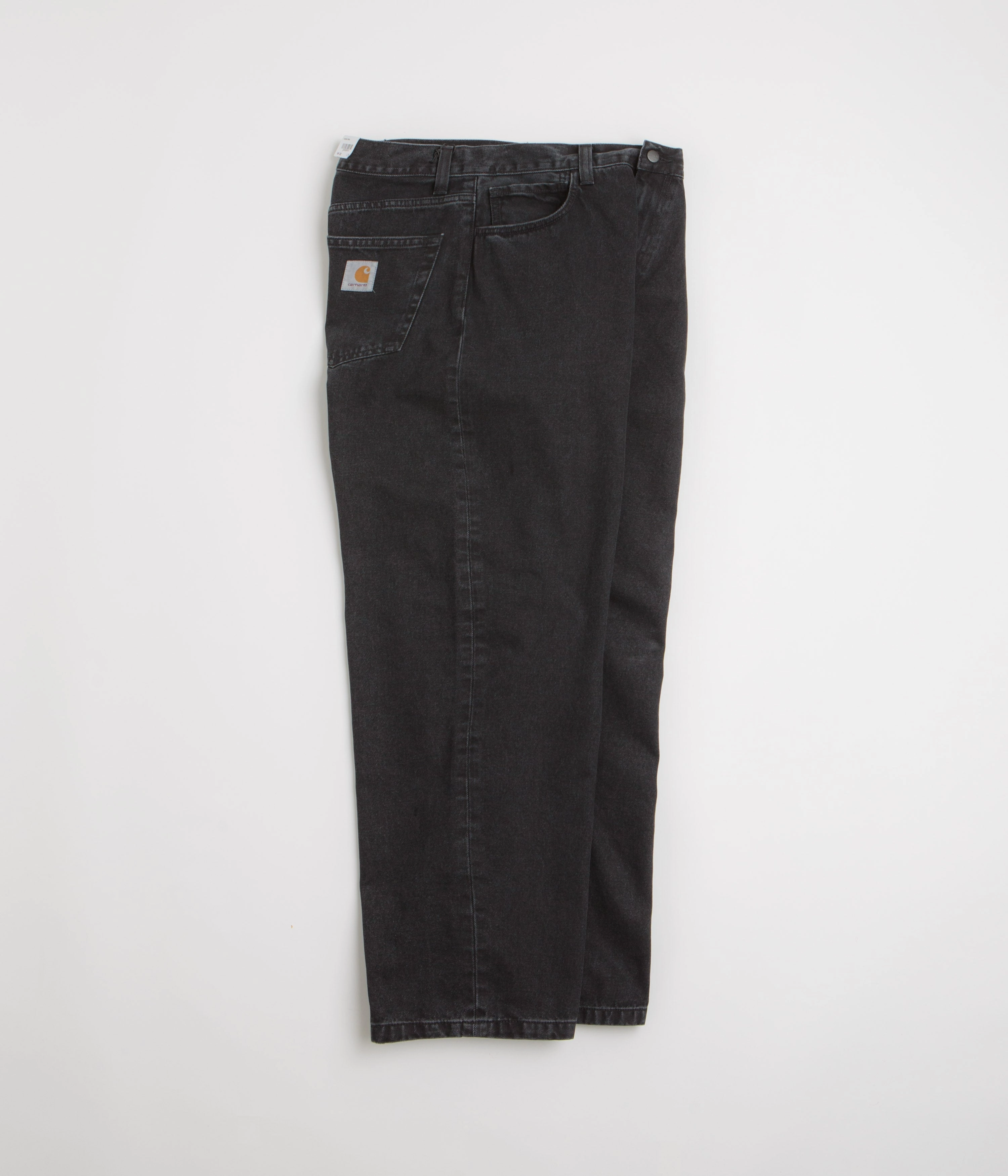 Carhartt Landon Pants - Black Stone Washed RecycledPolyester SmoothZipClosure