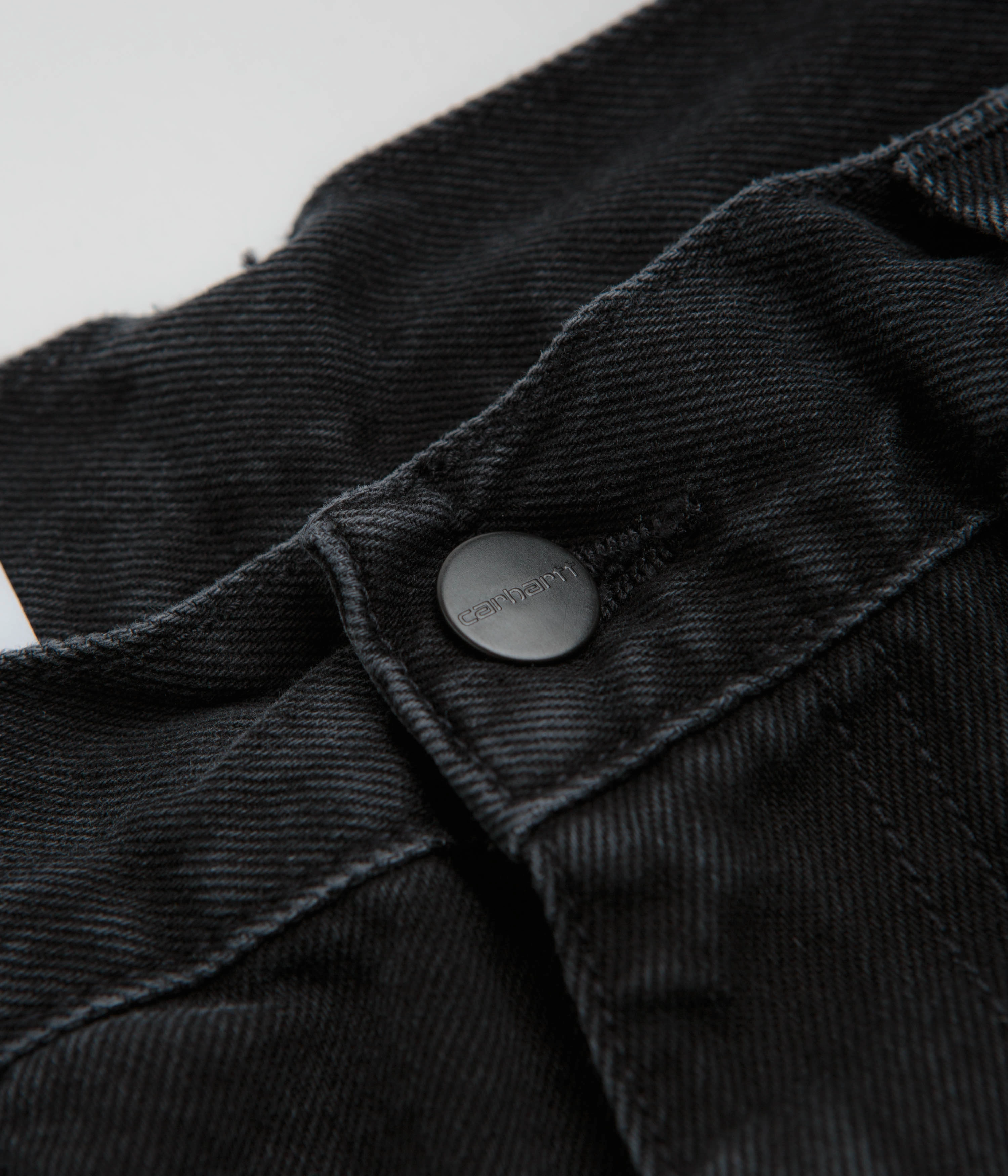 Carhartt Landon Pants - Black Stone Washed Low Profile Design Core Basic