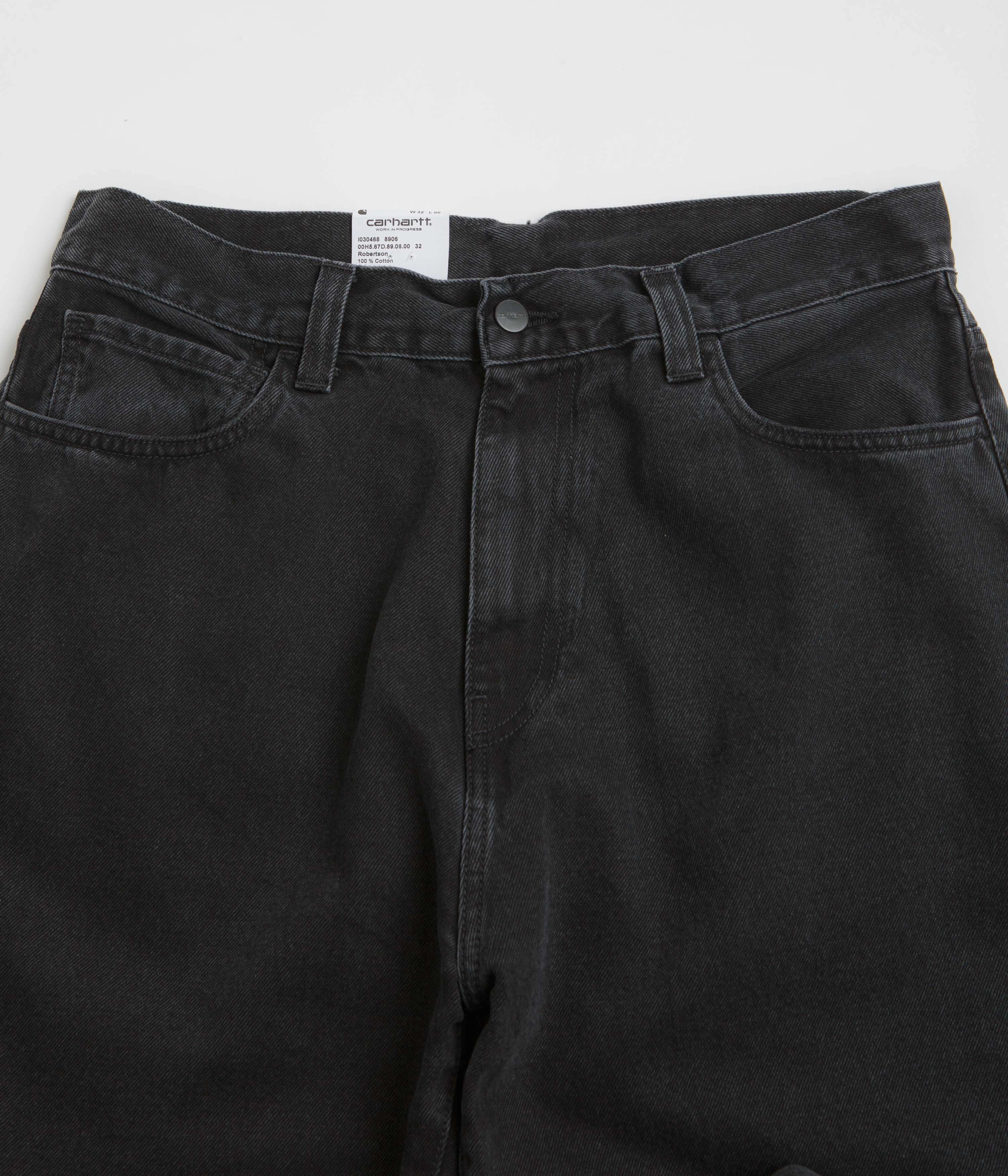 Carhartt Landon Pants - Black Stone Washed Travel-Ready Urban Look