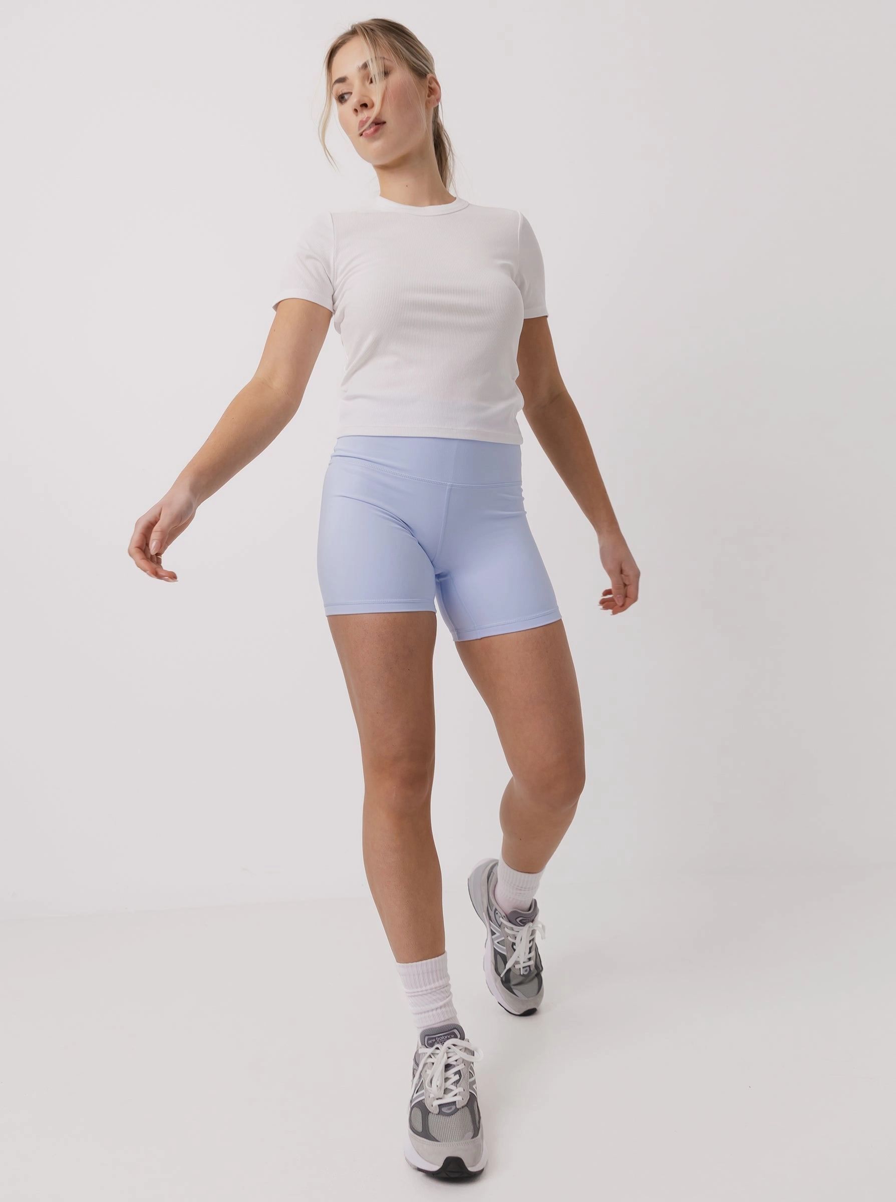 Street Mood Mellow Bike Shorts in Bluebell