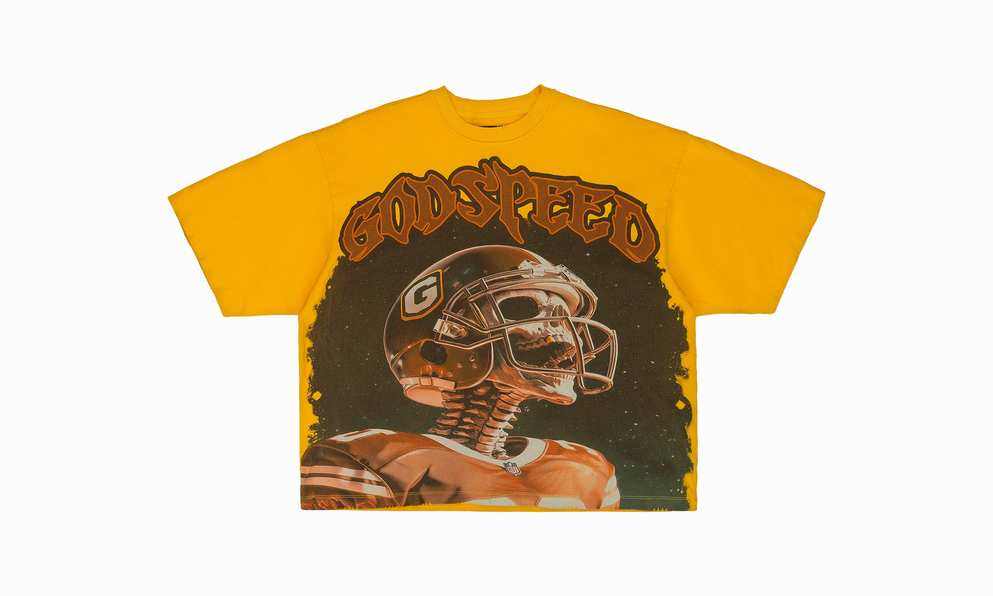 MORALE T-SHIRT "Yellow" LayeredConstruction Raw Linen