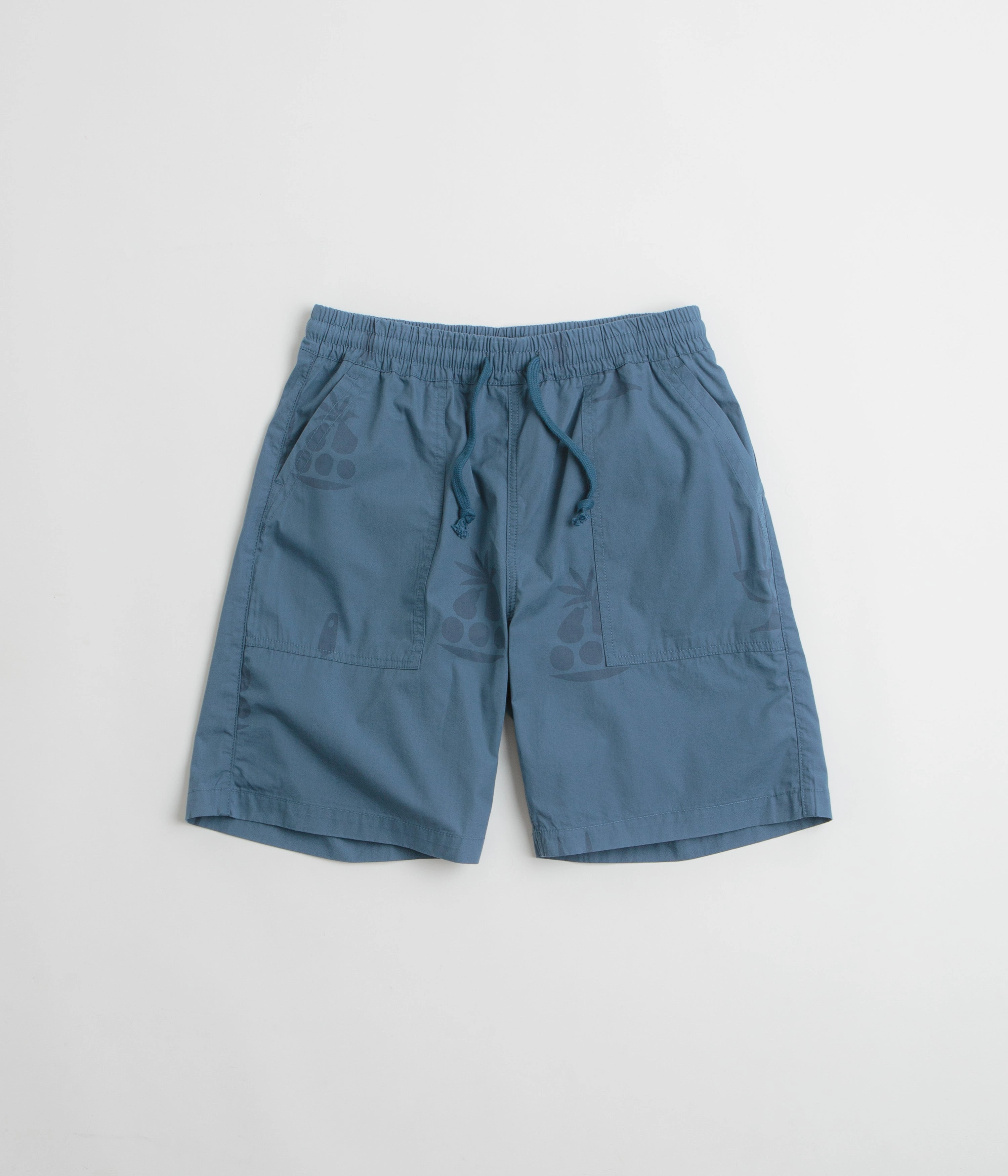 Service Works Poplin Printed Chef Shorts - Slate Beach Ready Stay Fresh