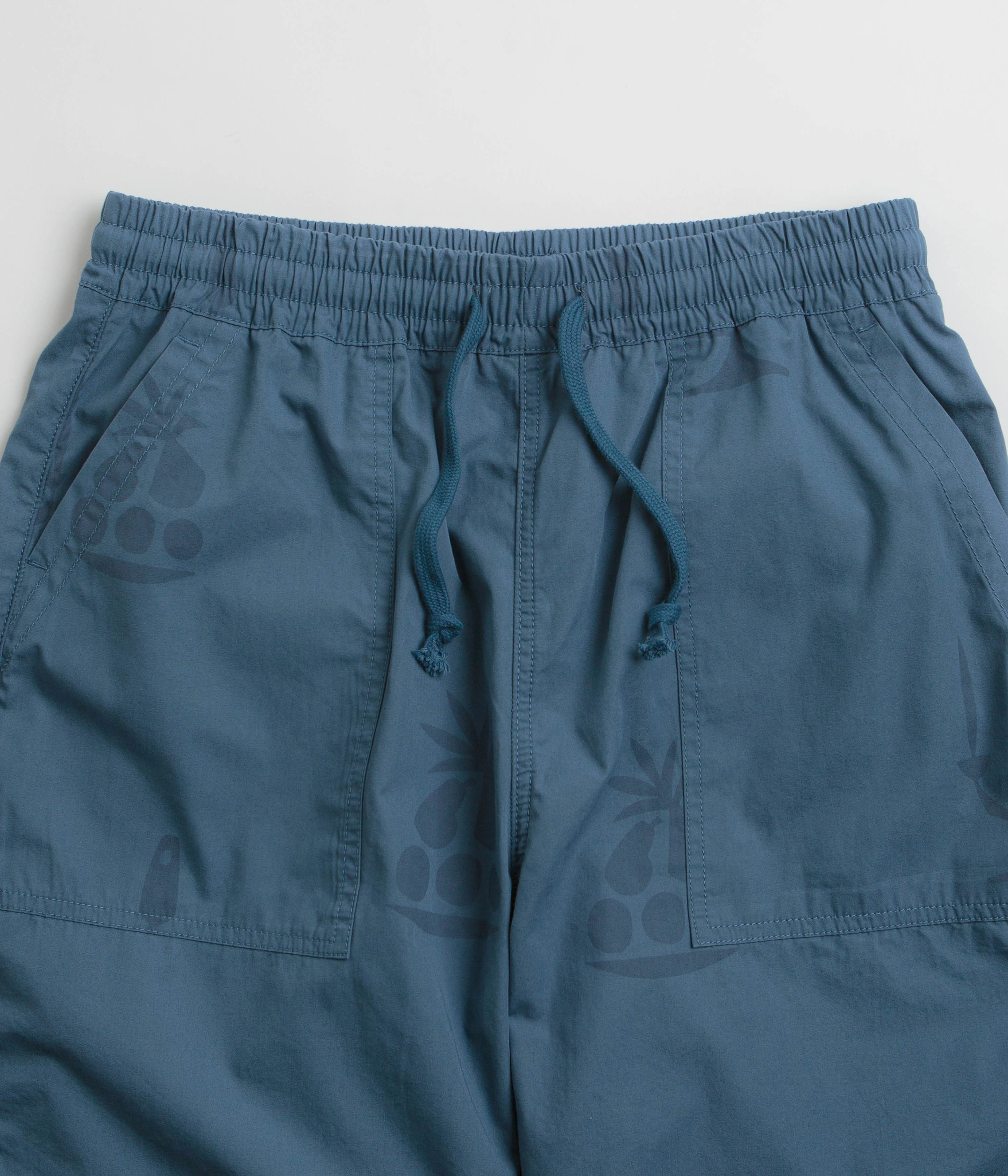 Simple Mood Service Works Poplin Printed Chef Shorts - Slate