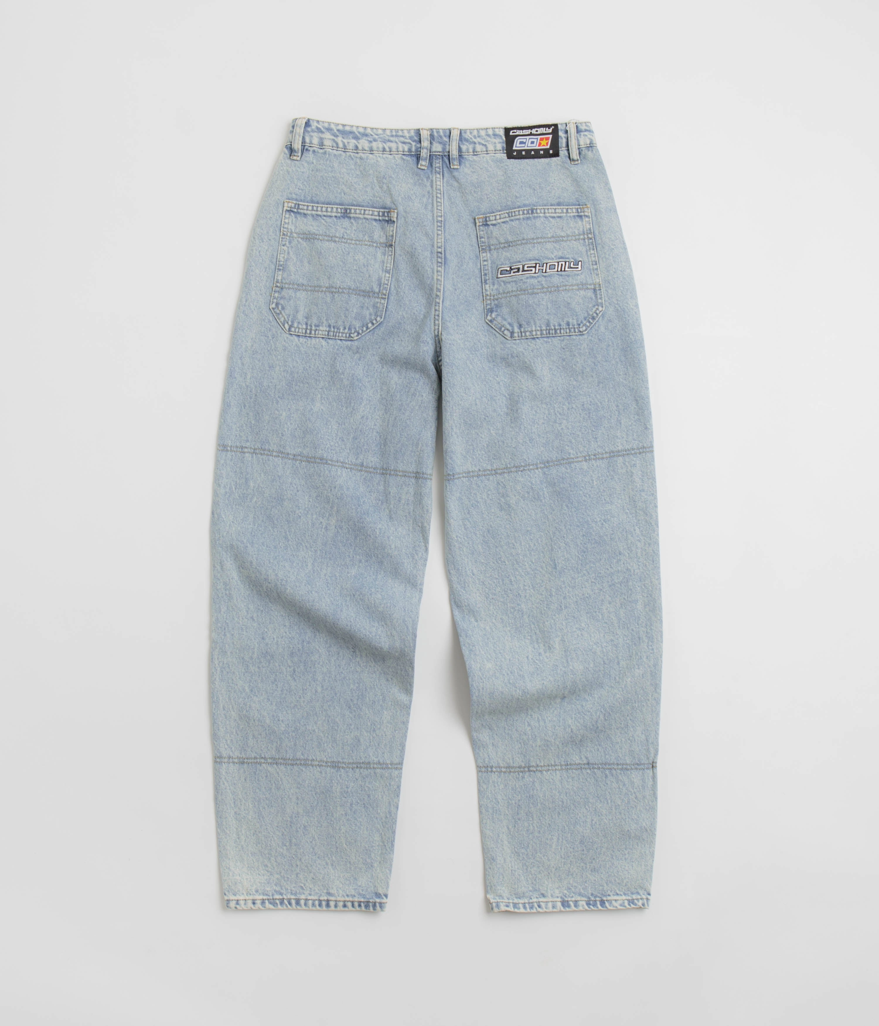 Cash Only Aleka Jeans - Light Indigo Non Slip Waistband