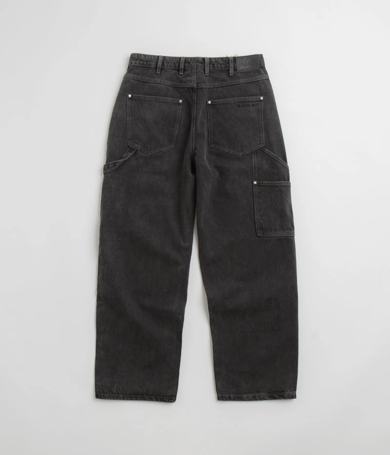 Butter Goods Davide Double Knee  Jeans - Washed Black Quick Dry Technology