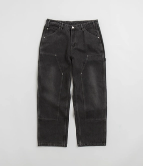 Move Comfort Thermal Lining Butter Goods Davide Double Knee  Jeans - Washed Black