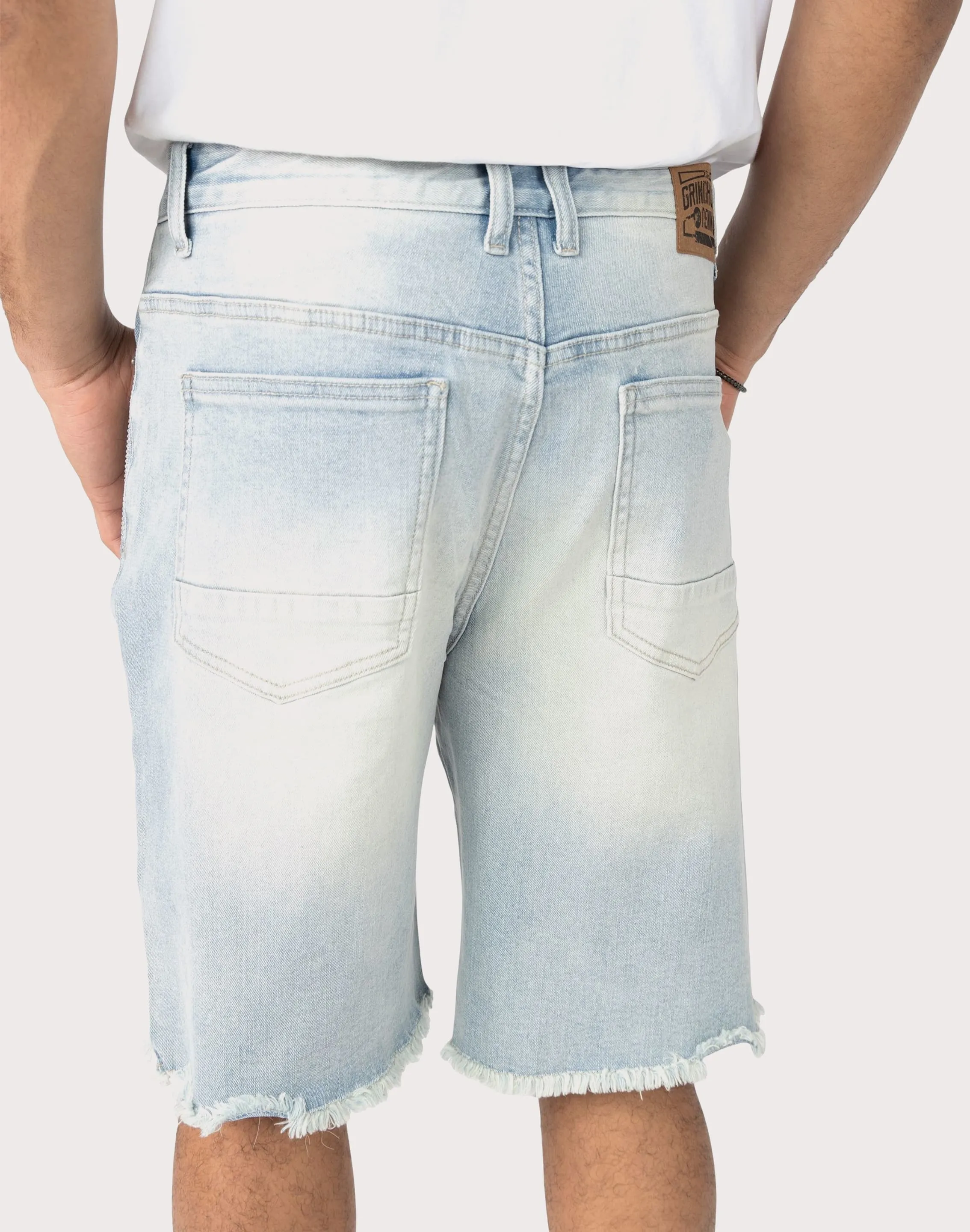 Grindhouse Rhinestone Denim Shorts Zero Core