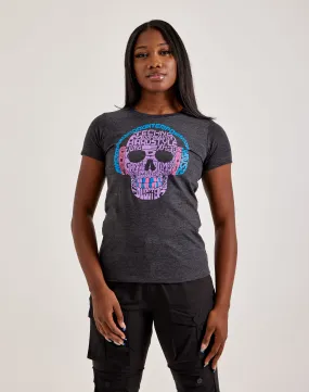 LA Pop Art Word Art EDM Tee Durable Reinforcements