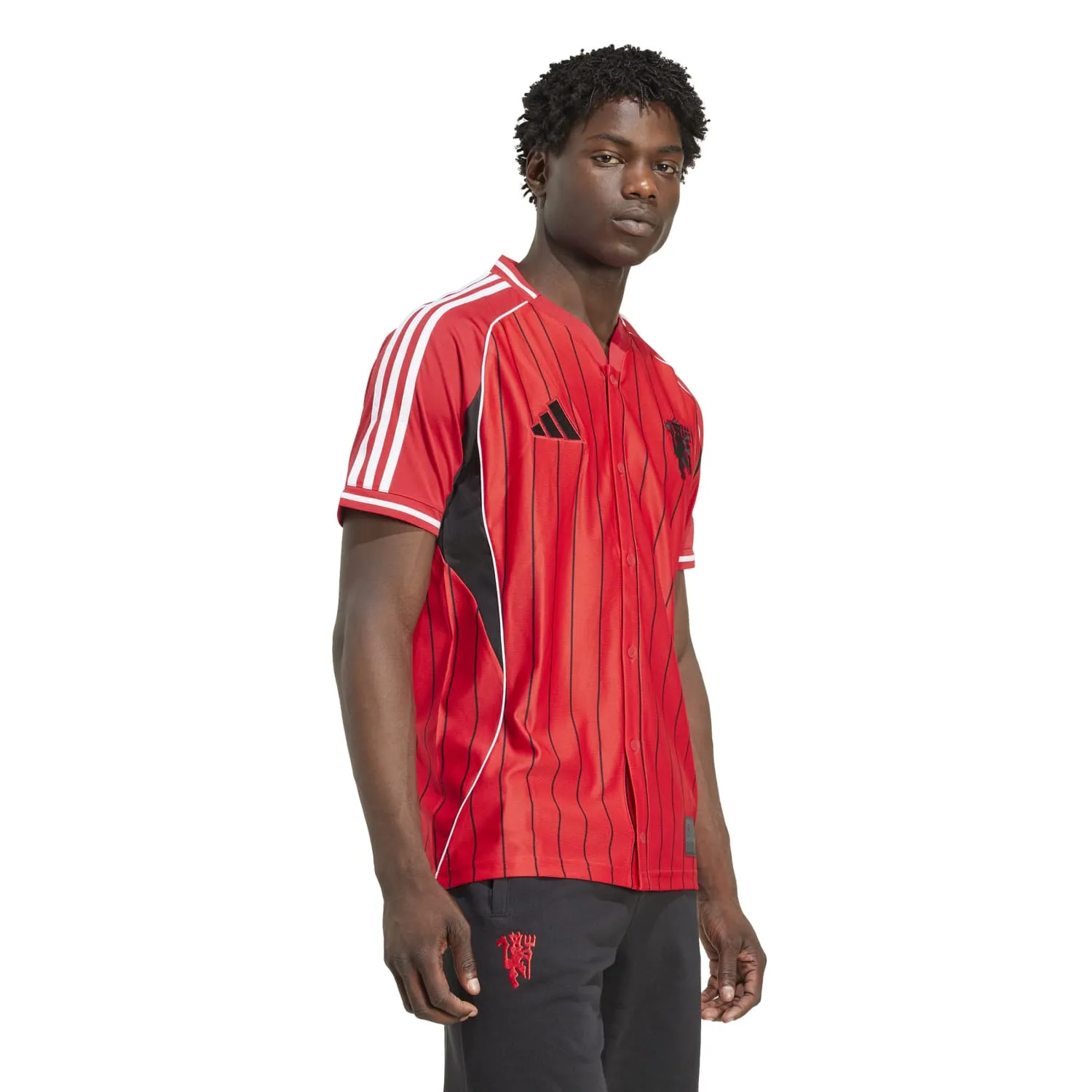 Manchester United Icon LS Polo -Mens Adjustable Fit