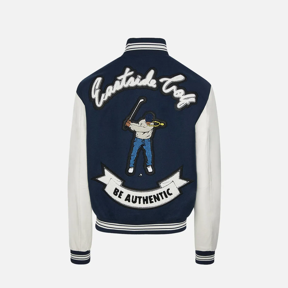 Free Fit VARSITY JACKET - MIDNIGHT / WHITE