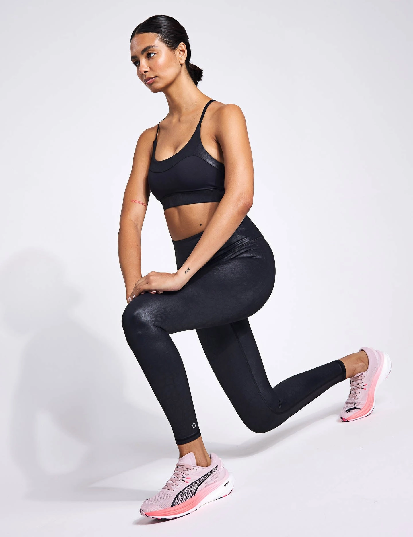 Limit High-Shine Legging - Animal Black Double Layered Fabric Pilates Session Soft Touch
