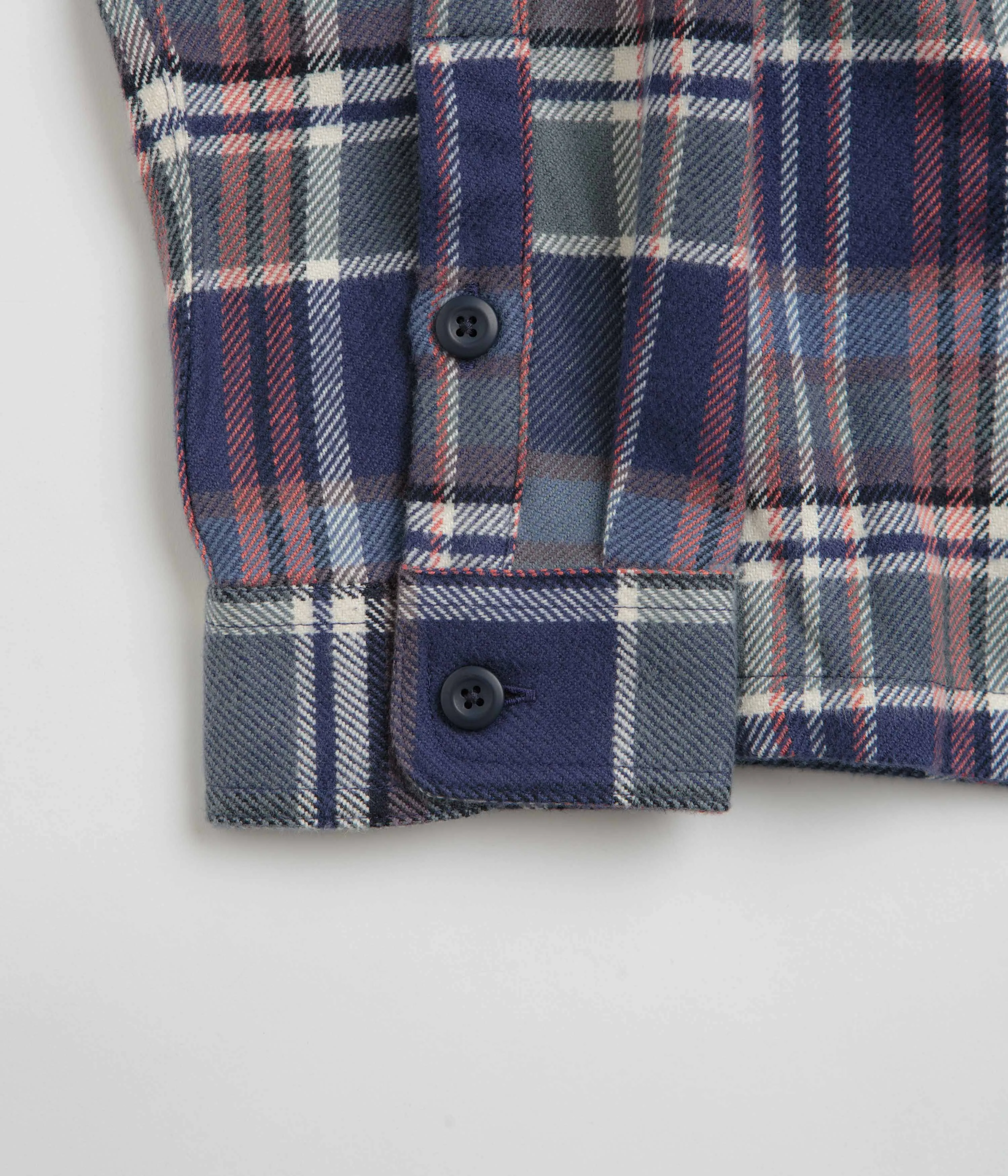 Patagonia Fjord Flannel Shirt - Adventurer: New Navy Long Sleeve