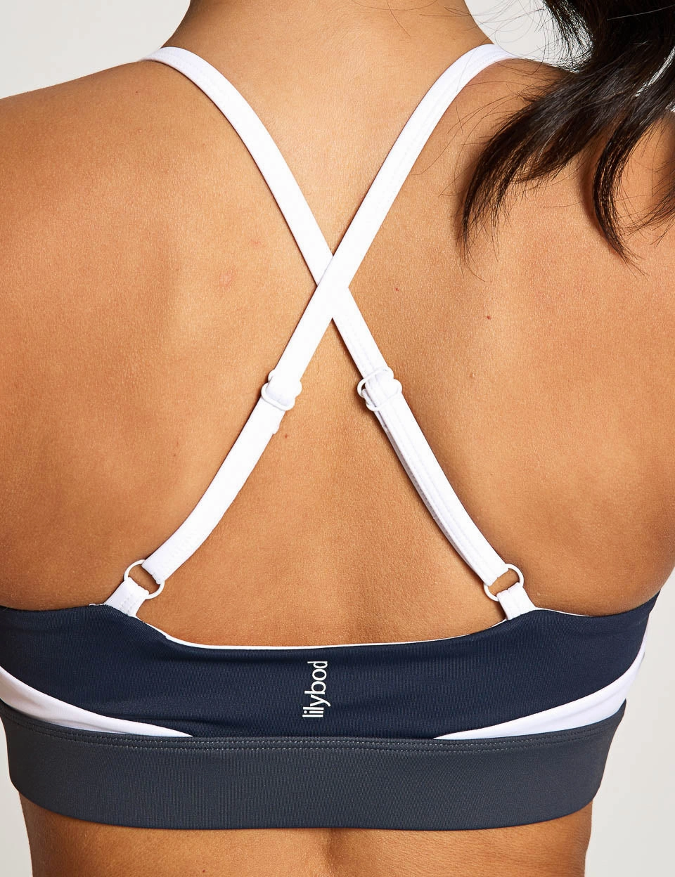 Limitless Sports Bra - Navy Blue Yellow