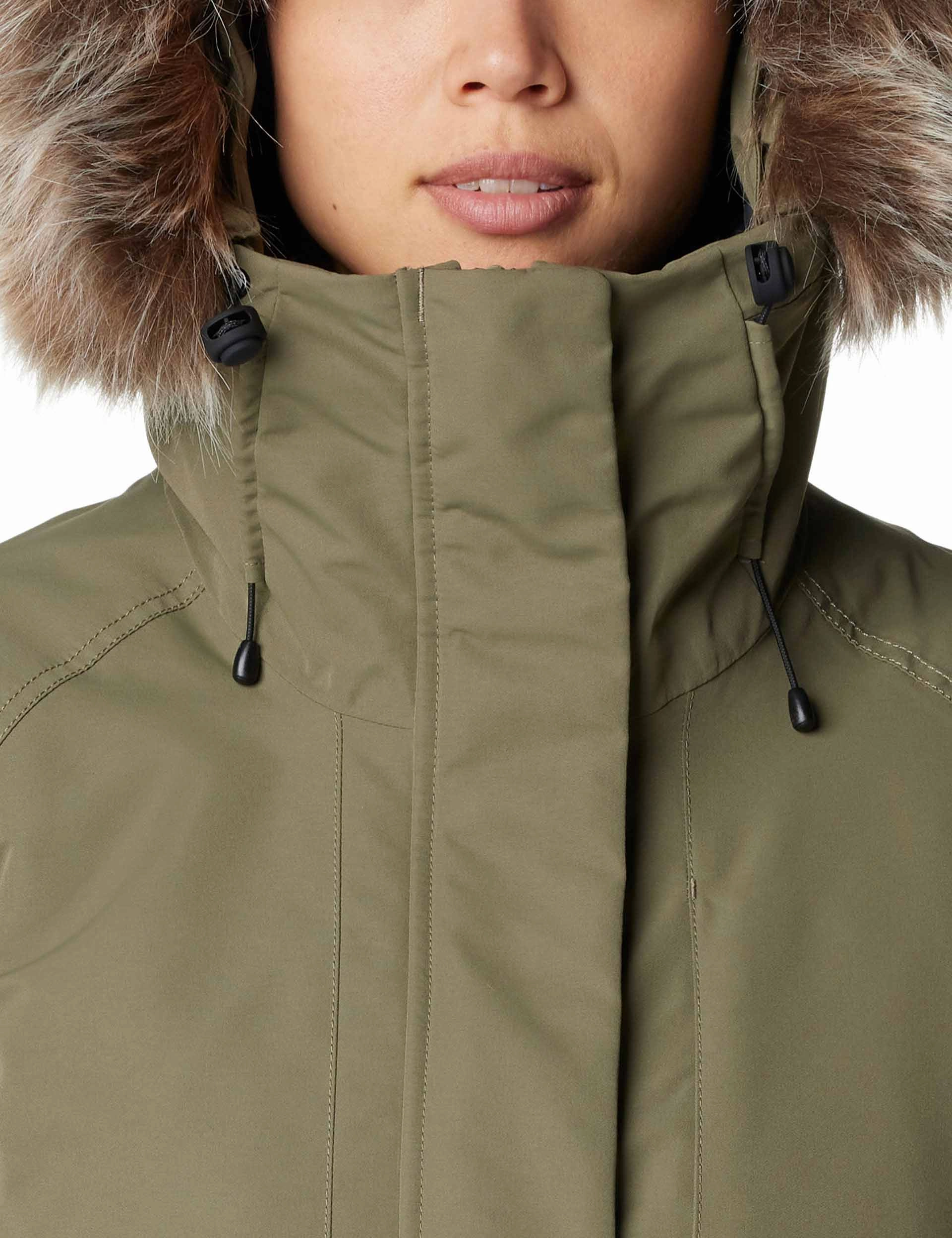 Little Si II Waterproof Parka - Stone Green Zippered Pockets