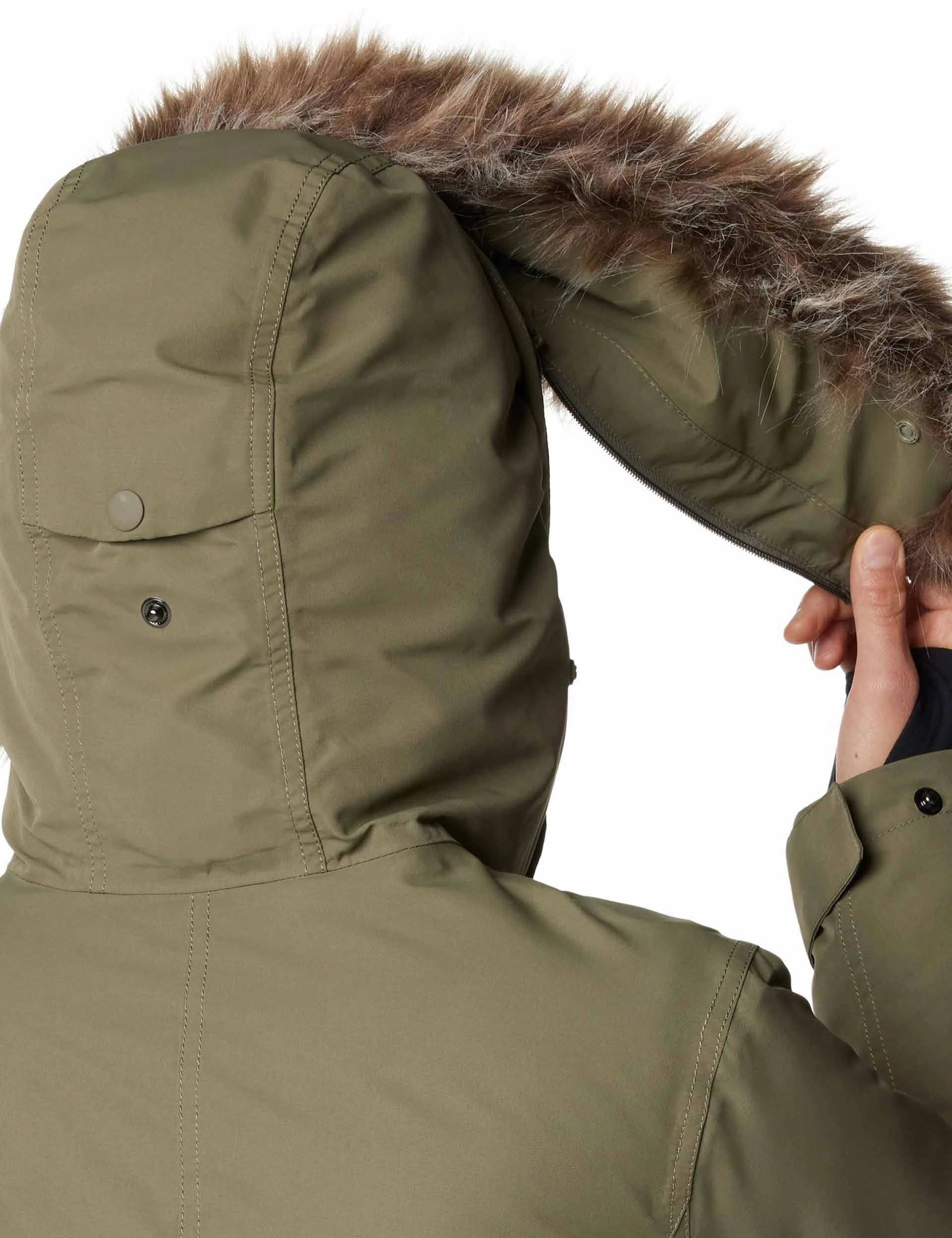 Little Si II Waterproof Parka - Stone Green QuickDry Fabric Relaxed Fit Structure