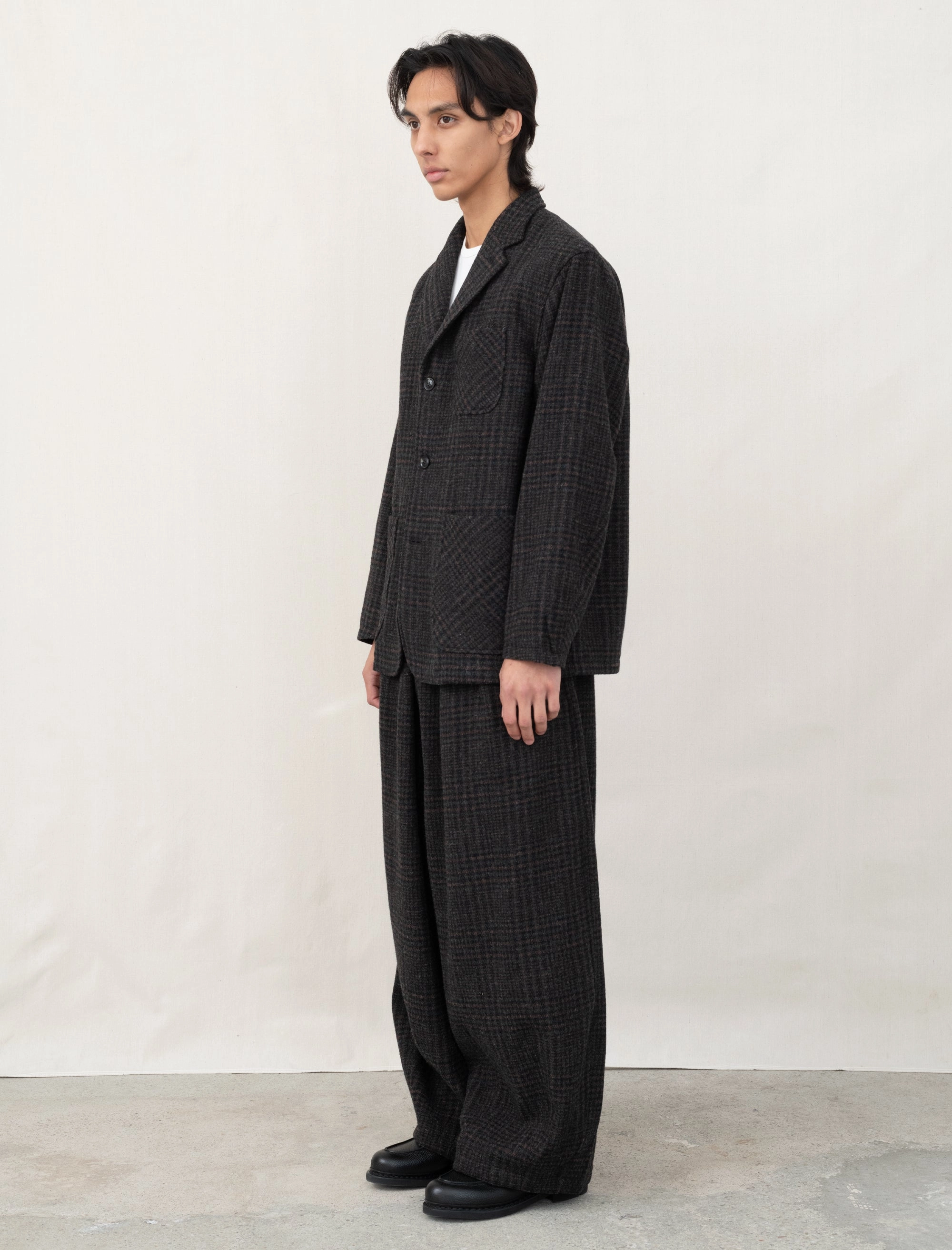 UV Protection Loafer Jacket (Wool Glen Plaid)