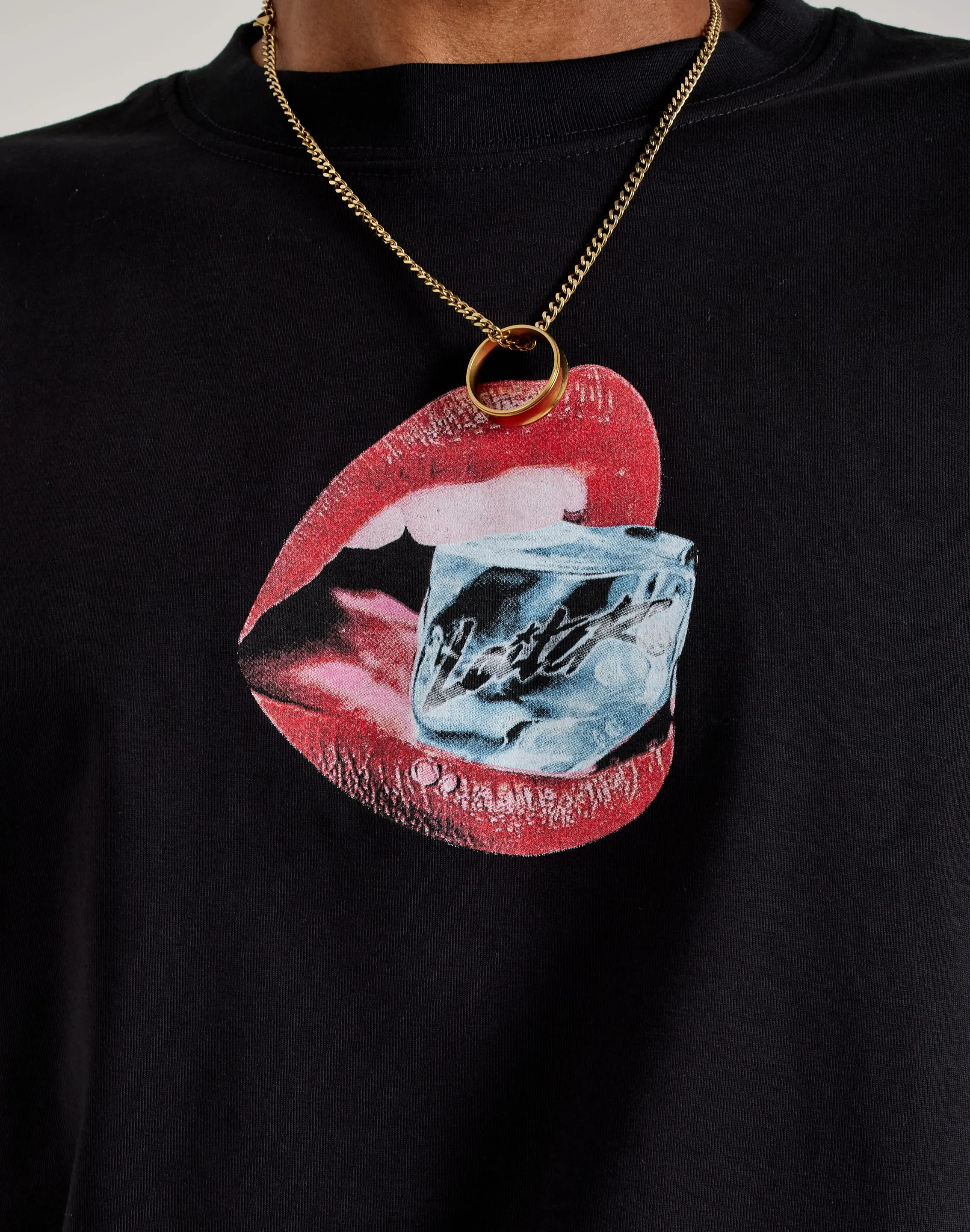Loiter Cold Lips Tee Fine Weave