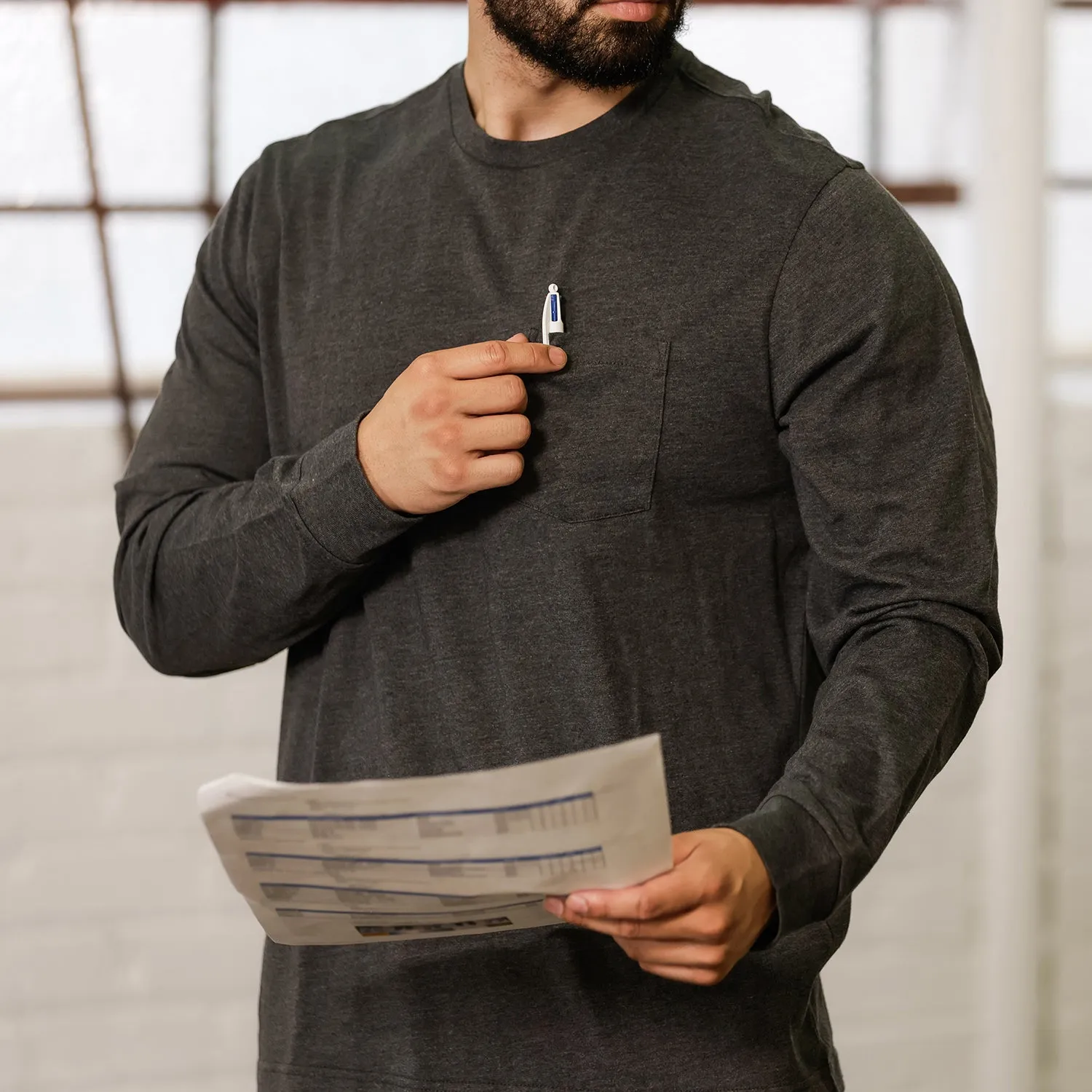 Long Sleeve Work Shirt - Mens SeamlessFit