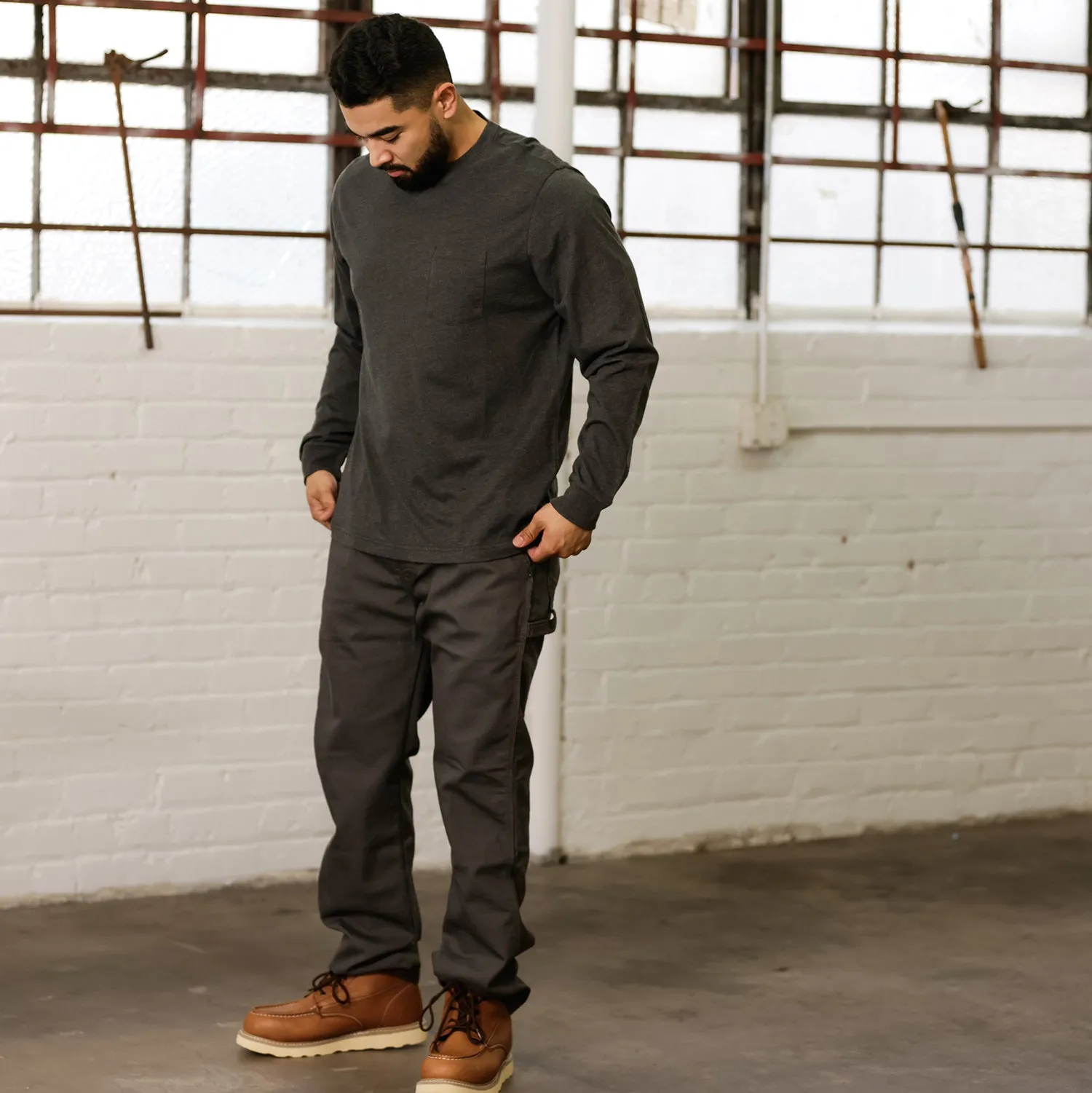 LowMaintenance Long Sleeve Work Shirt - Mens