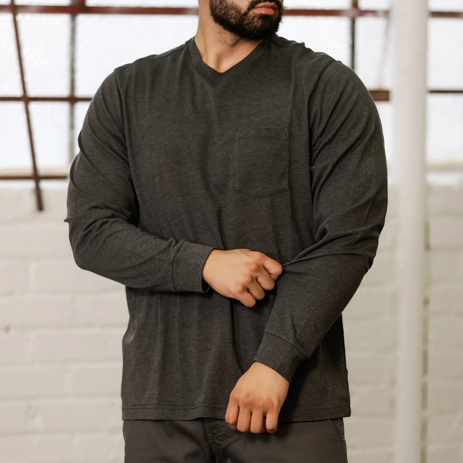Long Sleeve Work Shirt - Mens AntiStaticTechnology EcoFriendlyTextile