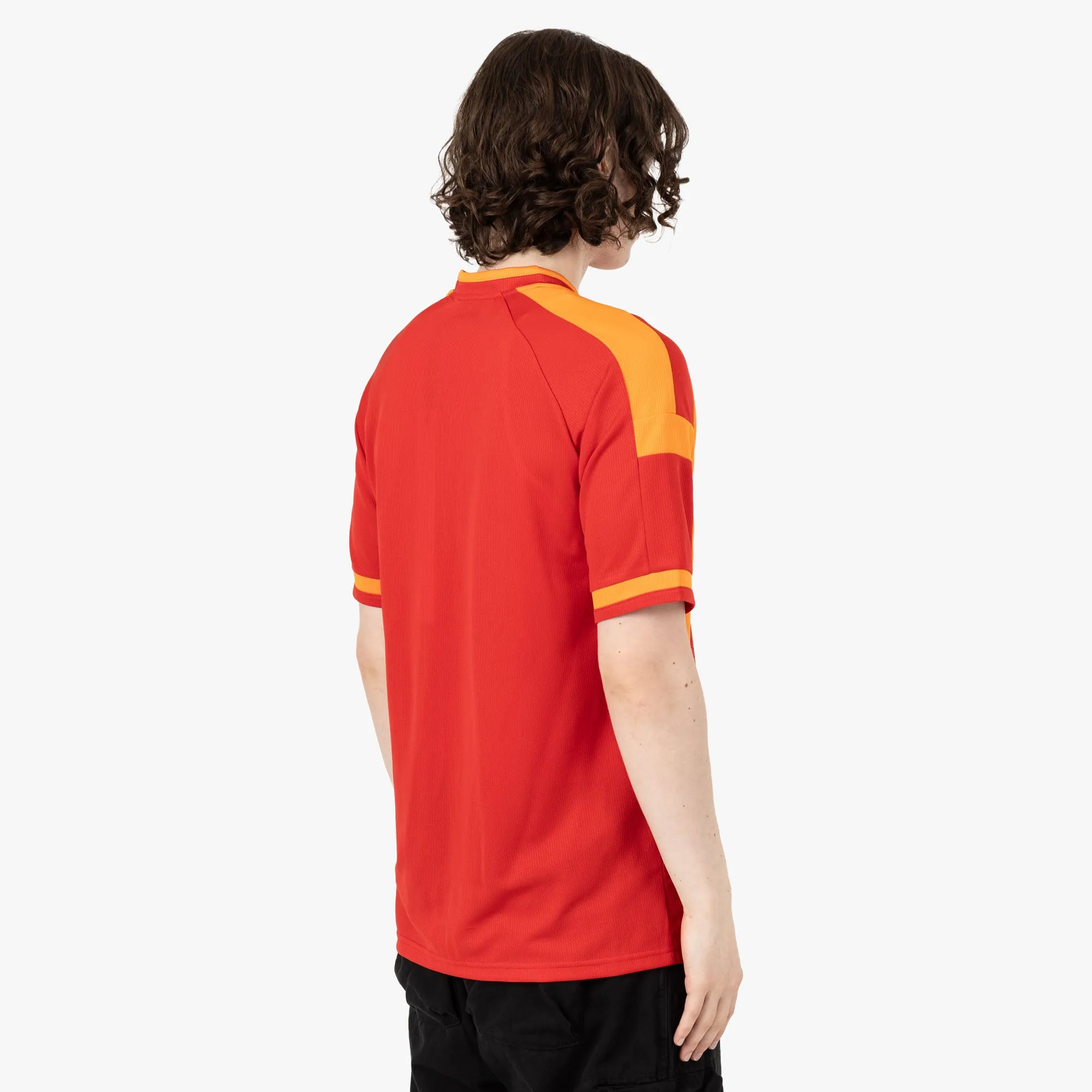 gym event Humid climate Metalwood Metal Paneled Jersey Red / Orange