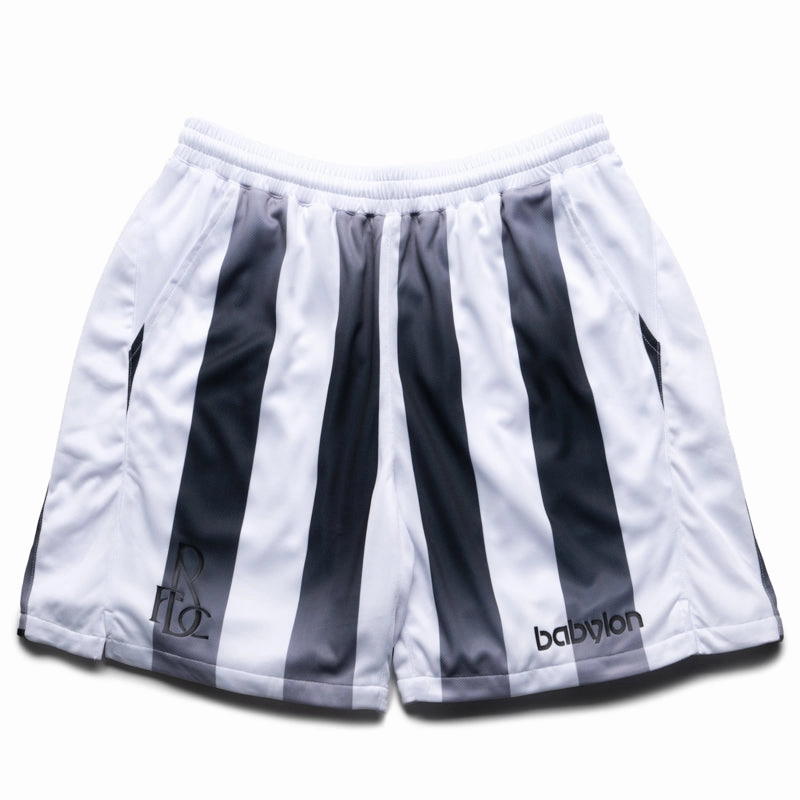 floral shorts Slip Resistant Inner Grip Babylon BFC Football Shorts - White