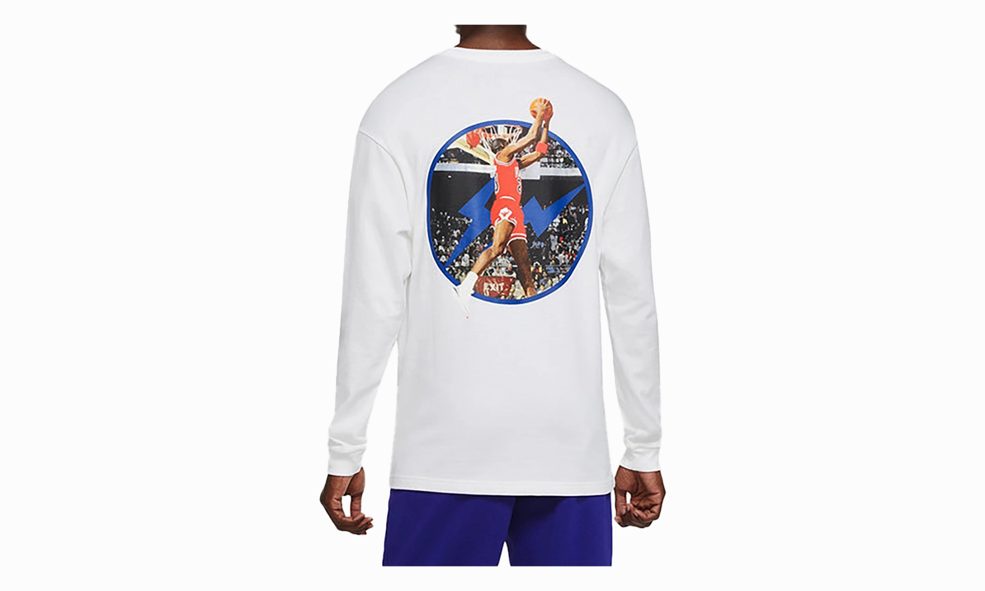Opaque Tone ElasticCuffDesign LONG-SLEEVE T-SHIRT "White"
