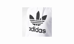 Longsleeve Trefoil Hoodie "White / Black"