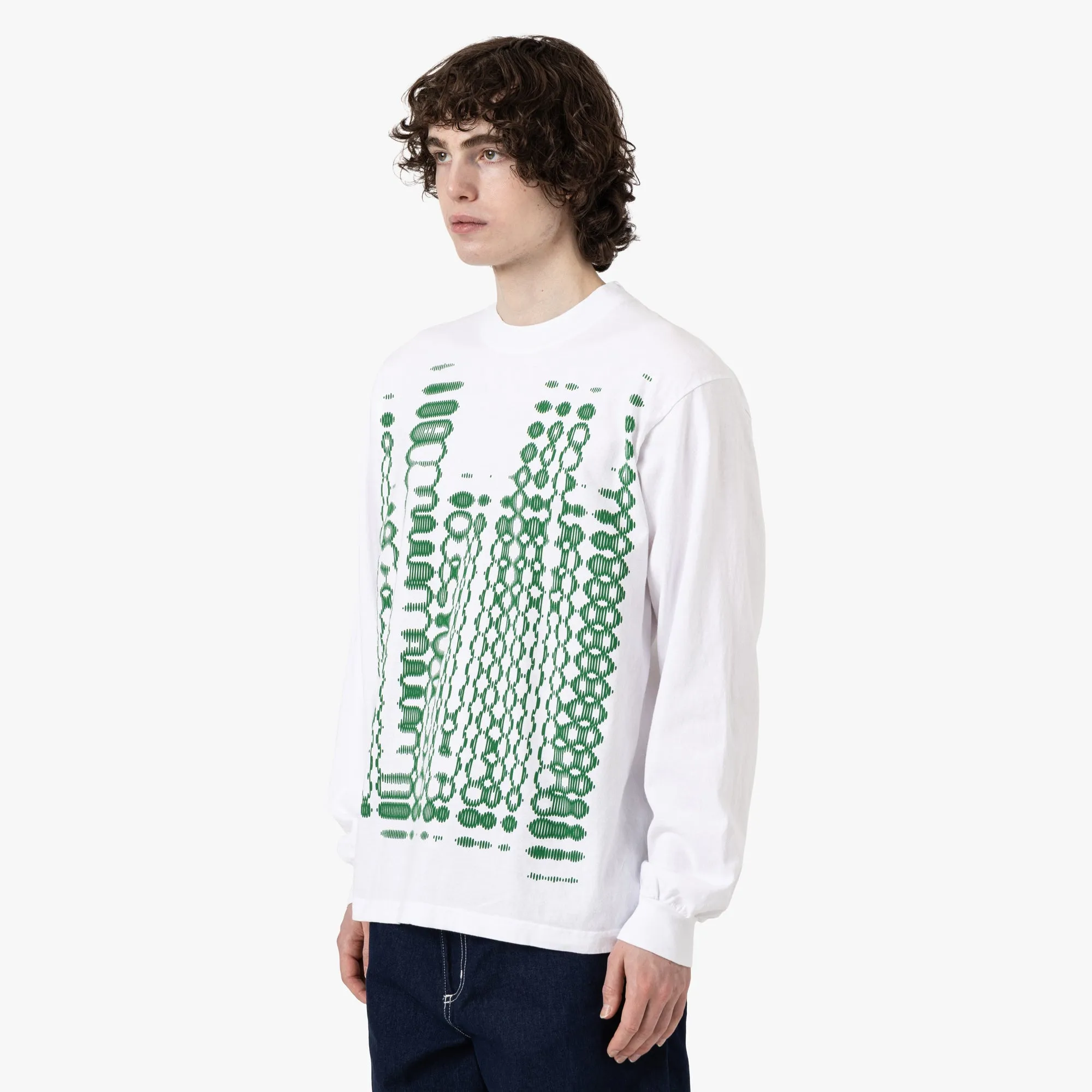 Daily Outfit Fade Resistant Dye b.Eautiful Vapor Logo Shirt / White