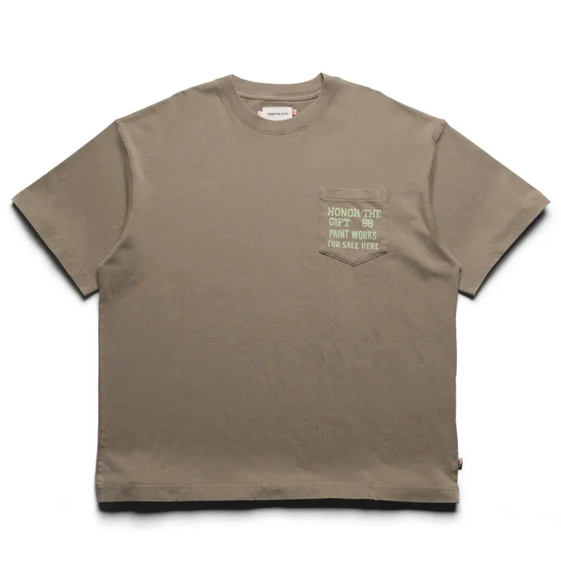 Honor The Gift Paint Works Tee - Taupe New Arrival Elasticized