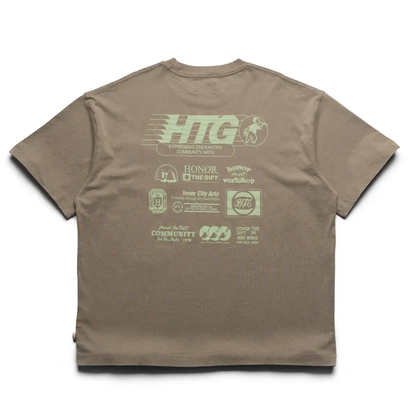 Honor The Gift Paint Works Tee - Taupe surfing event boat event