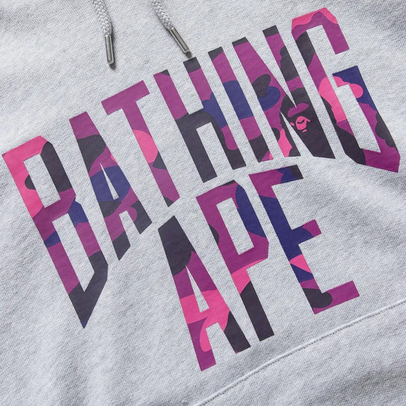 A Bathing Ape NYC Logo Pullover Hoodie - Gray friends gathering Trend Sense