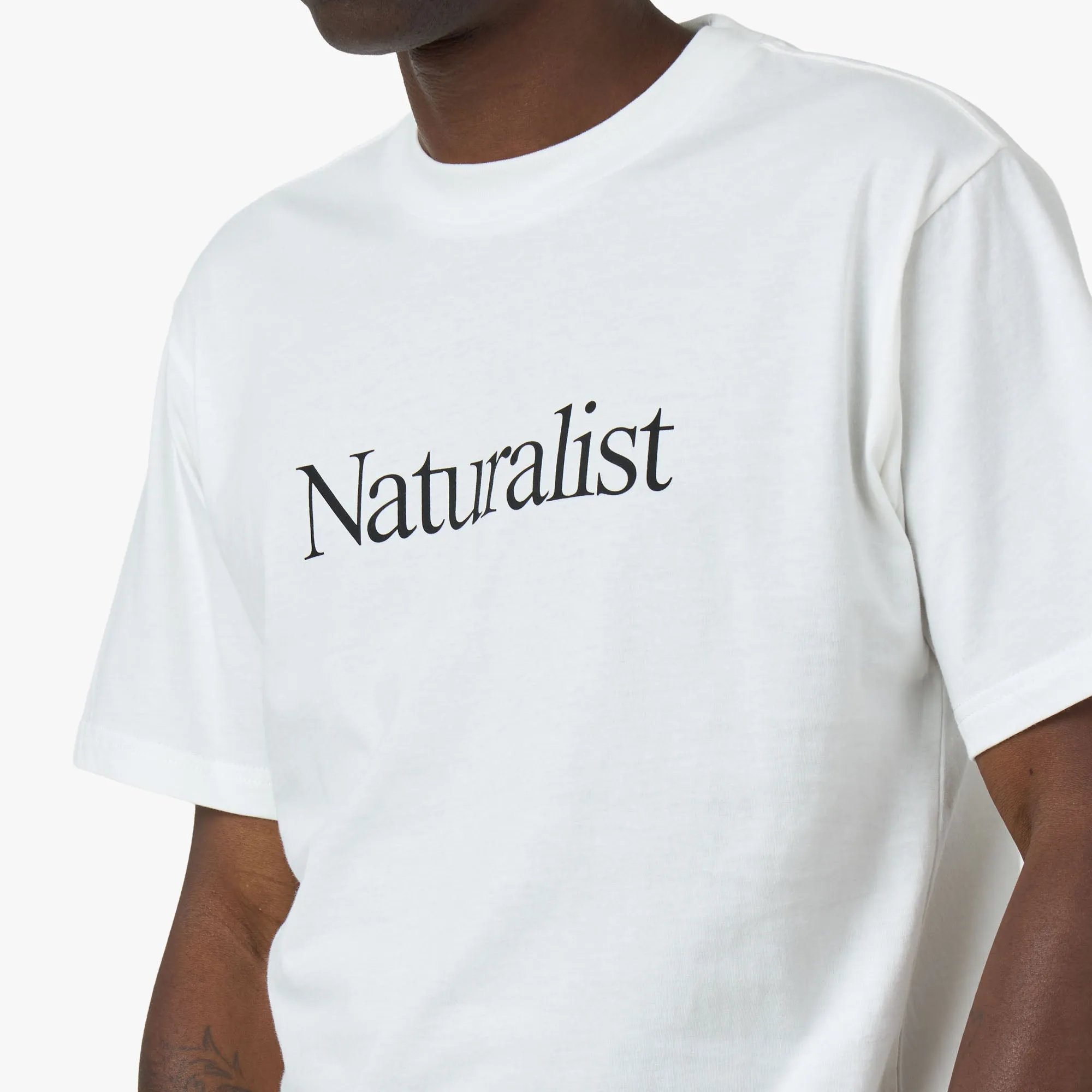 Museum Of Peace & Quiet Naturalist T-Shirt / White Quiet neighborhood Three Thread Overlock Stitching