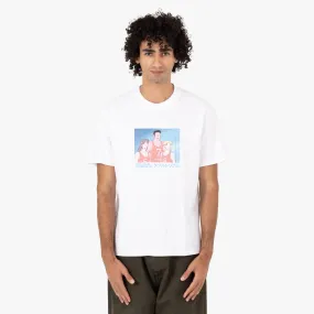 Double Dribble DD Team Japan T-shirt / White shrinkage billiards venue