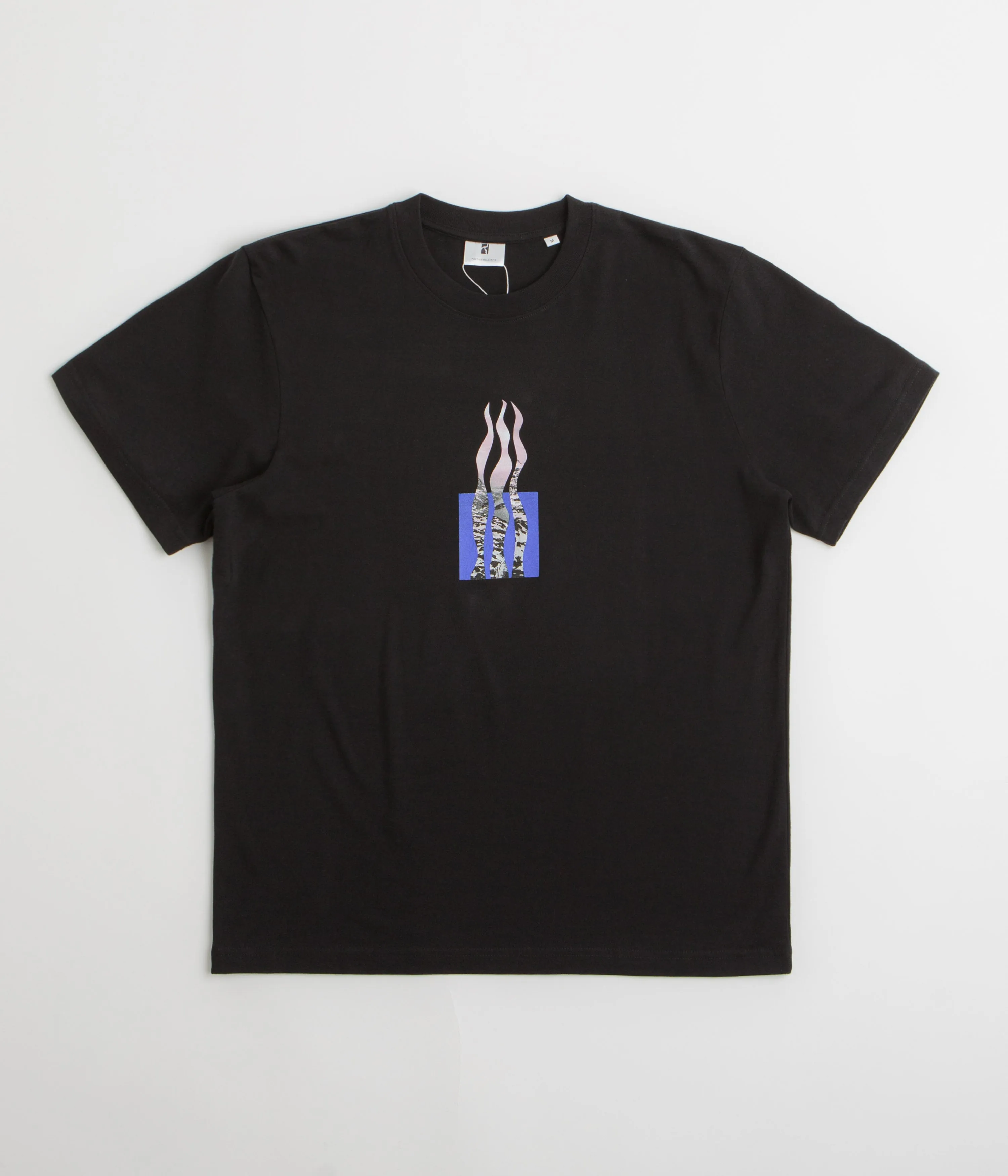 Poetic Collective Flames T-Shirt - Black Size extra large