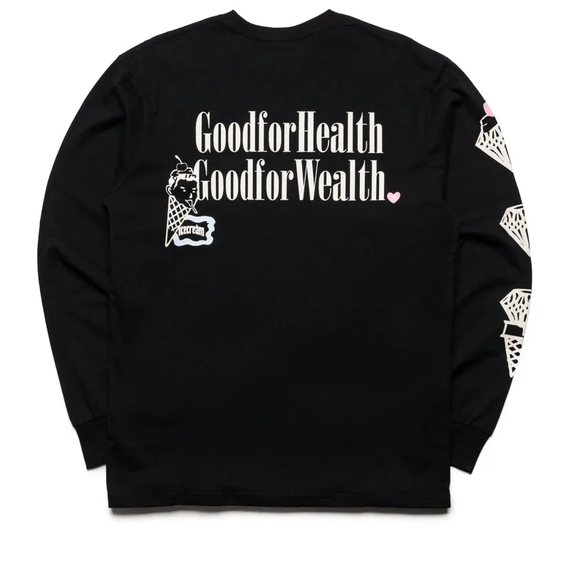 business venue event Ice Cream GFH/GFW L/S Tee - Black