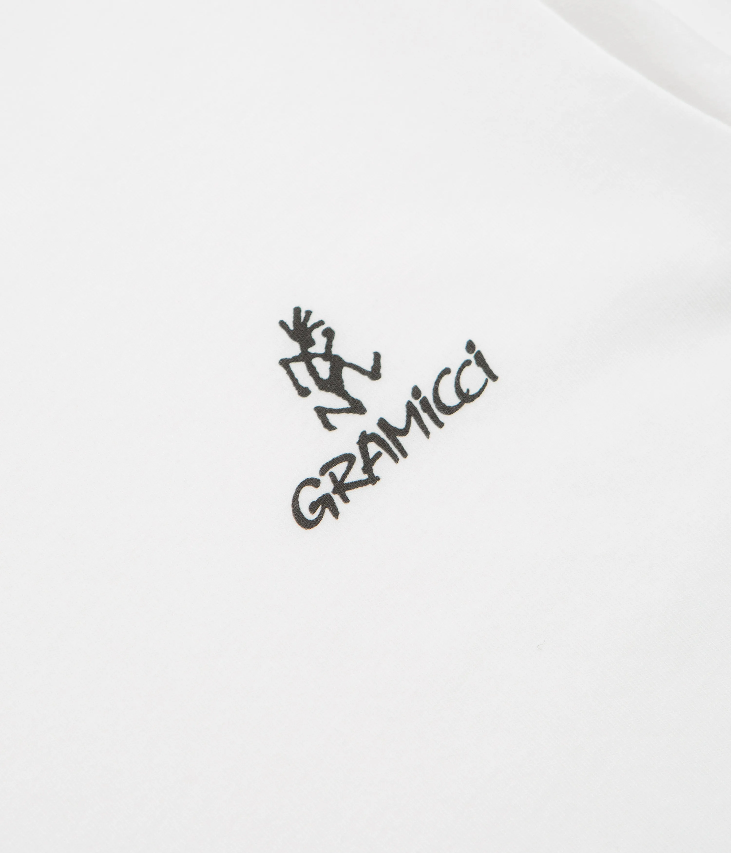 Gramicci One Point Logo T-Shirt - White Practical Maxi length