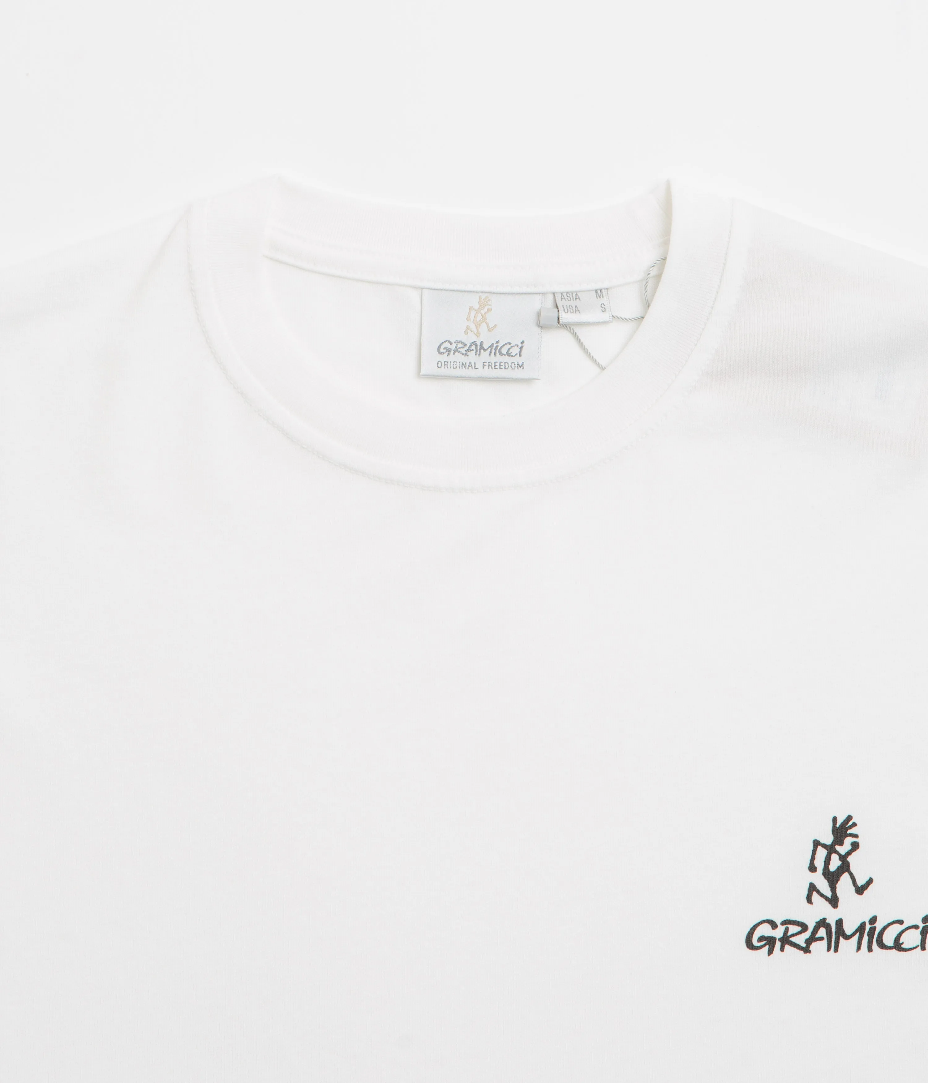 silk shirt Gramicci One Point Logo T-Shirt - White