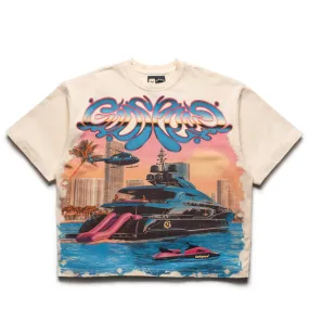 wide legs Godspeed New York Memento Vivere Tee - Bone