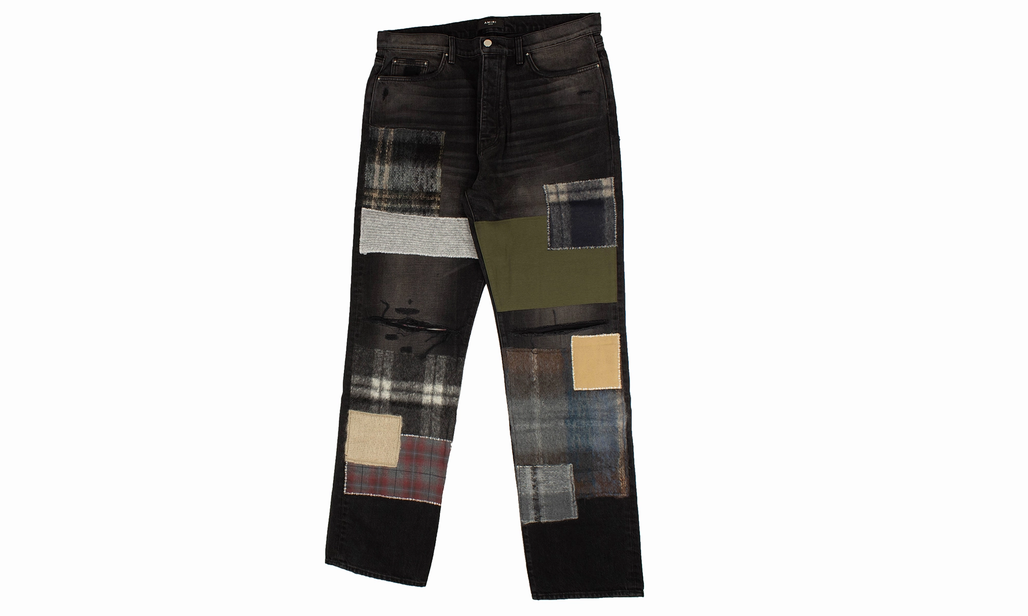 Loose Mohair Patch Jeans "Black" Timeless Outfit Year Round